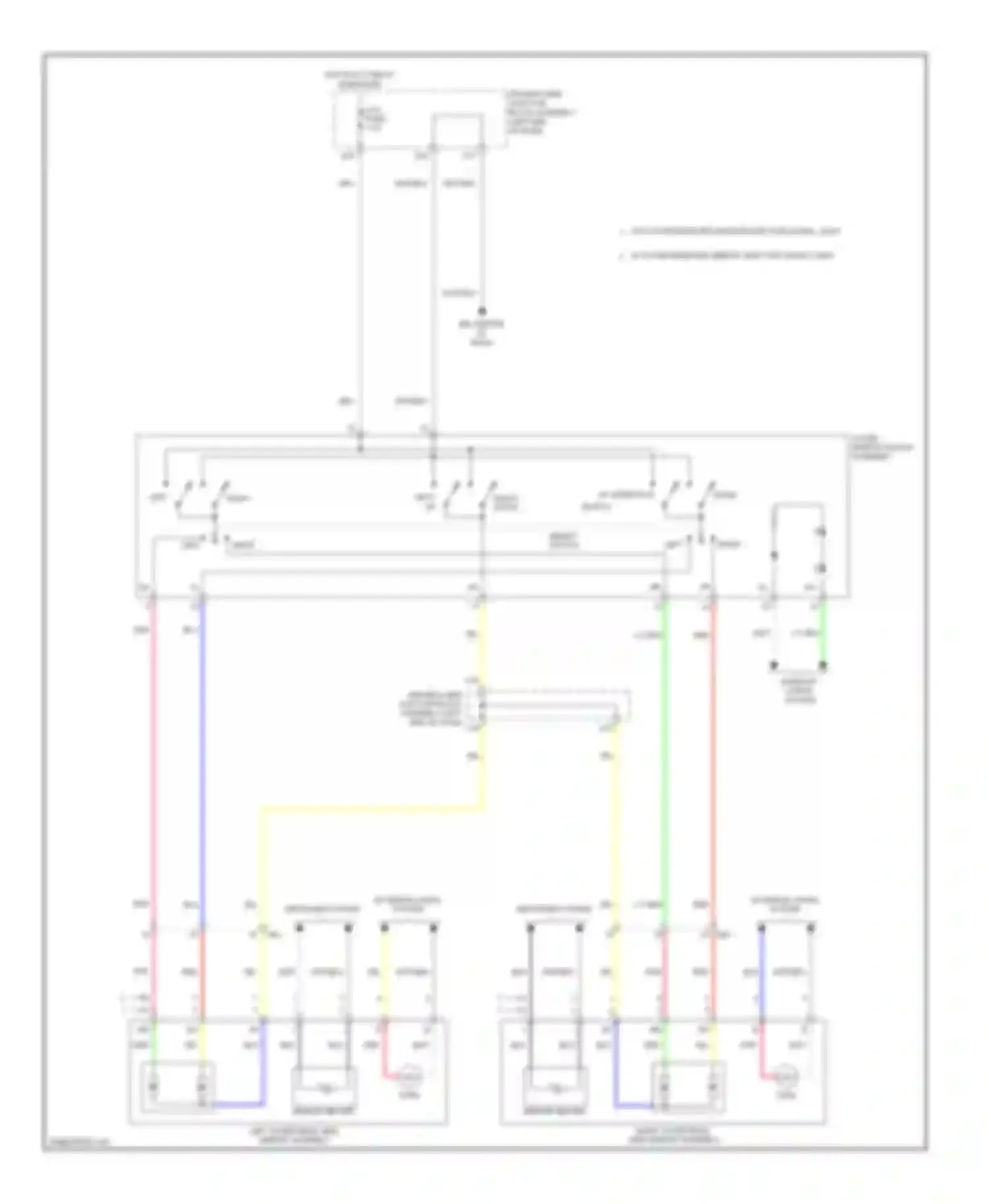 Corolla Toyota XI (2012-2016): Power mirrors circuit