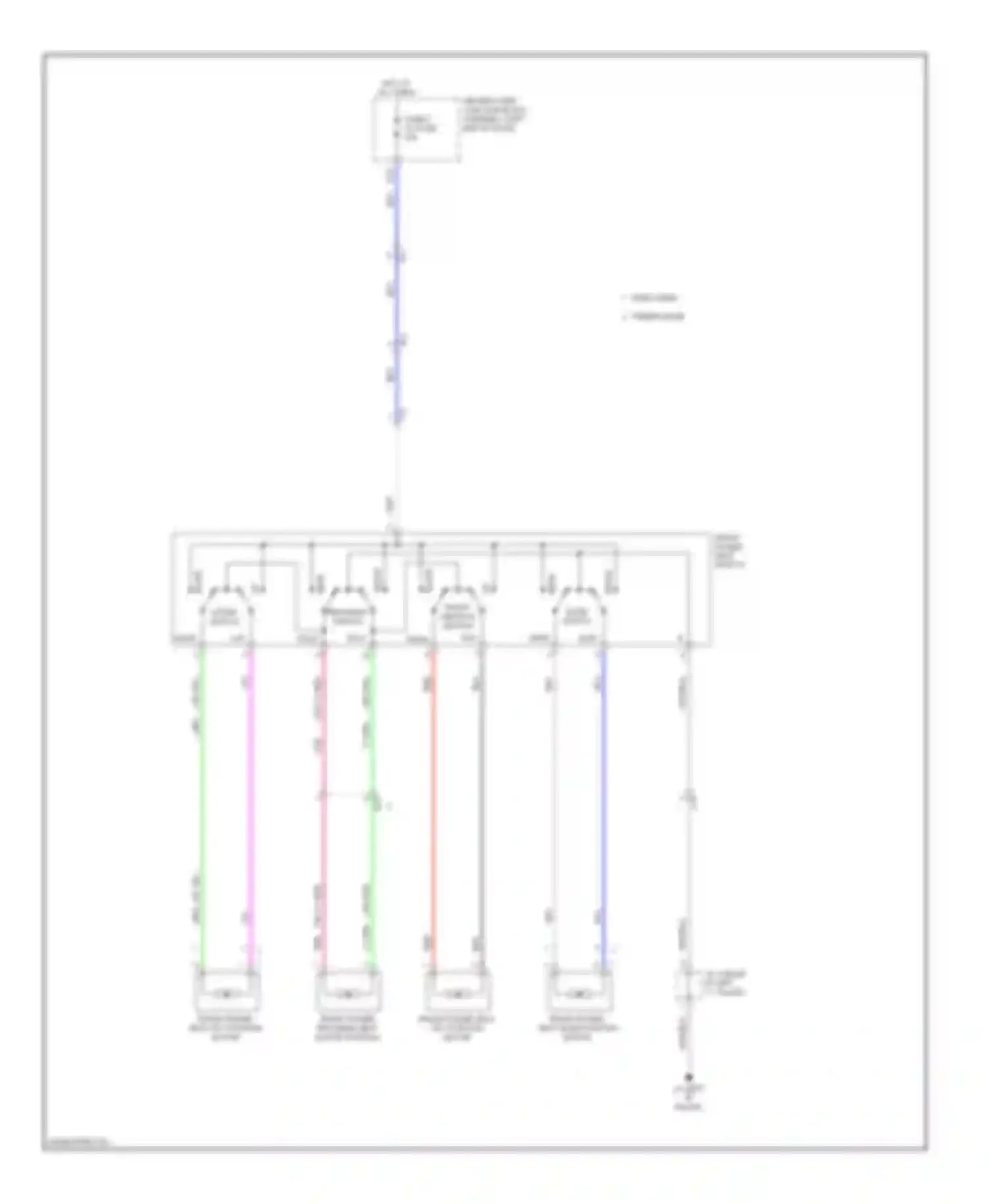 Corolla Toyota XI (2012-2016): Power seats circuit