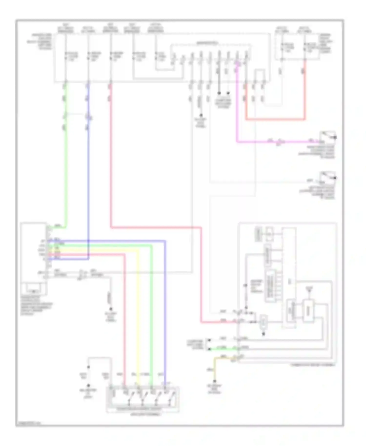 Corolla Toyota XI (2012-2016): Power top/sunroof circuit