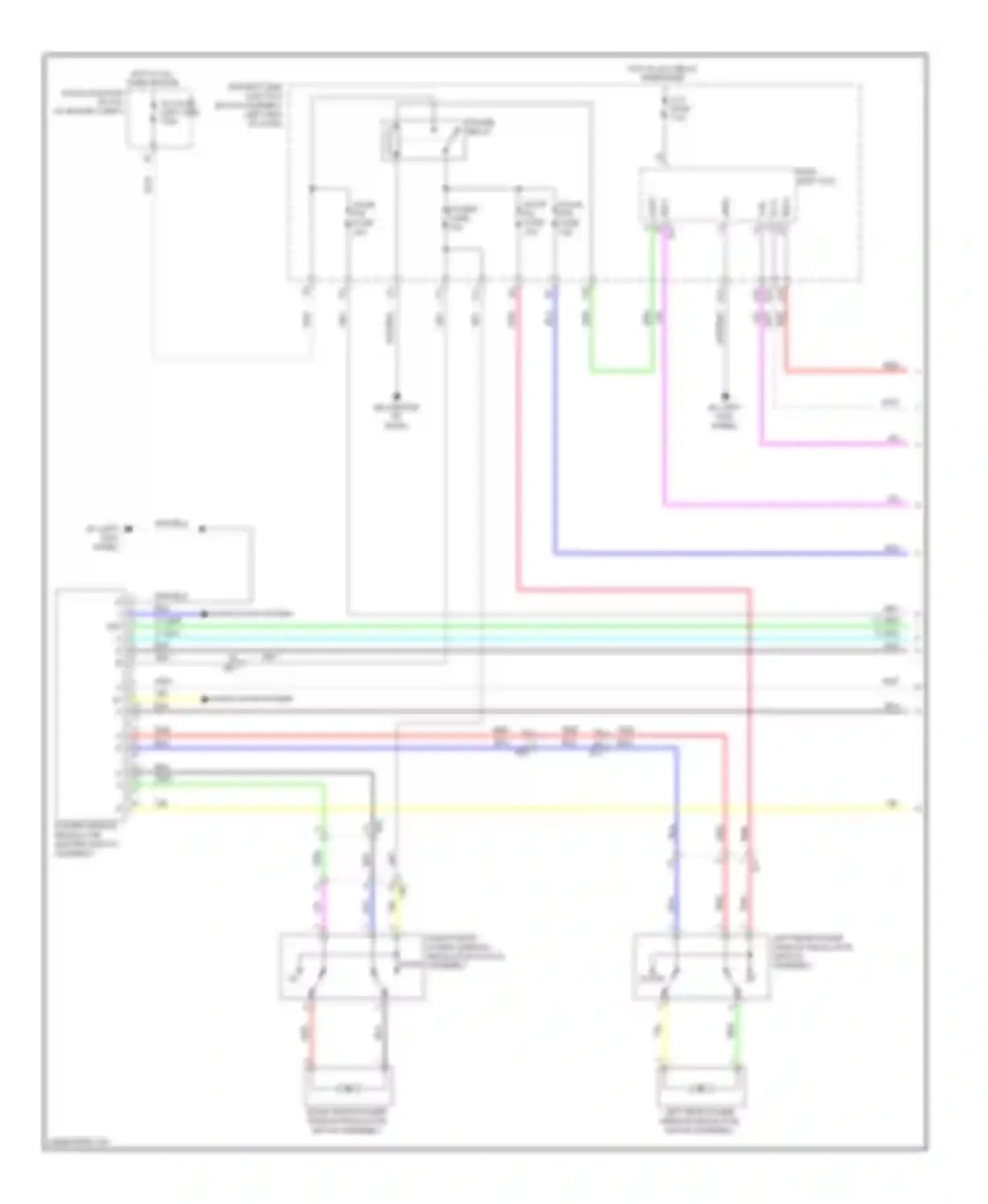 Corolla Toyota XI (2012-2016): Power windows circuit (1 of 2)
