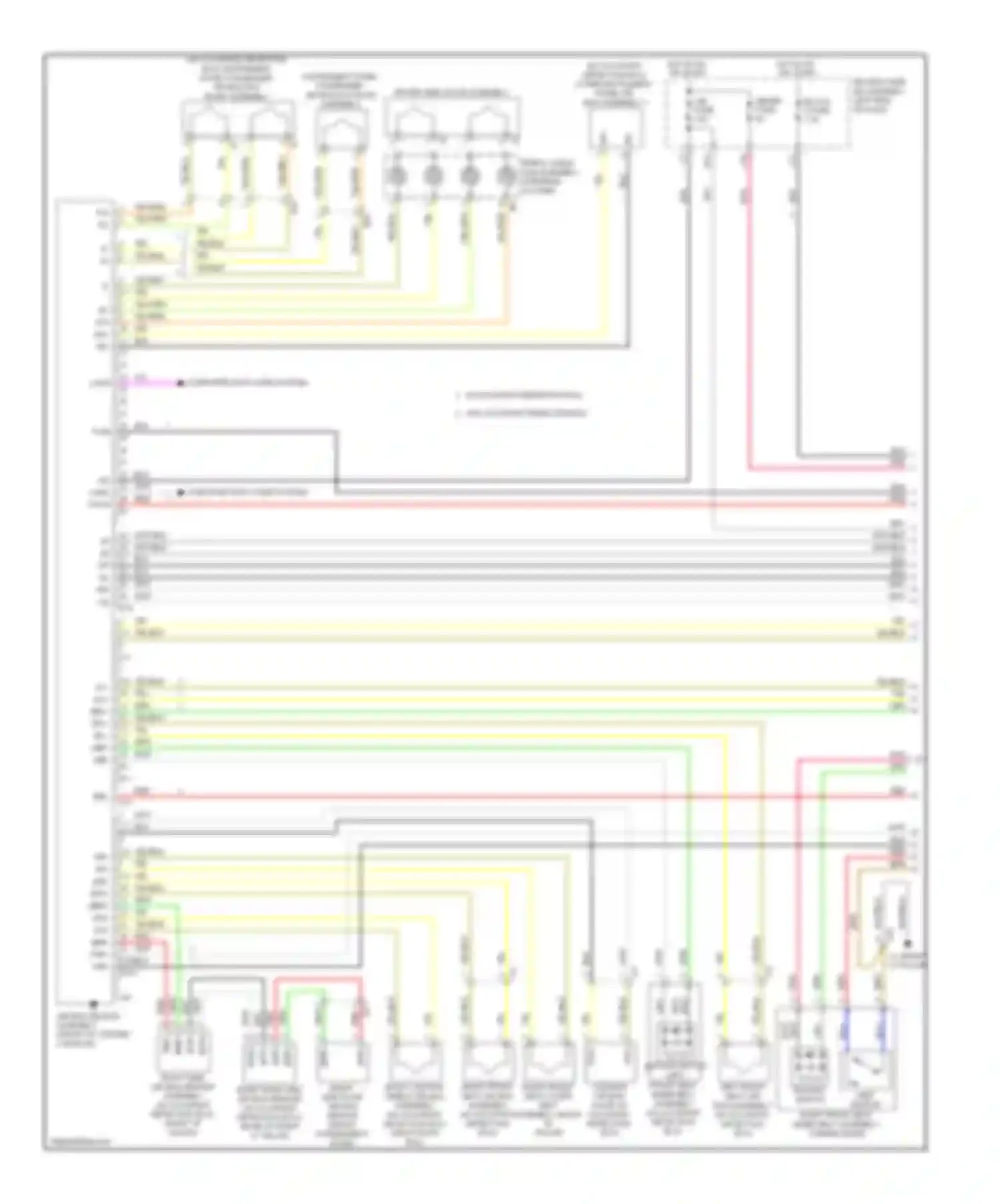 Corolla Toyota XI (2012-2016): Supplemental restraints circuit (1 of 2)