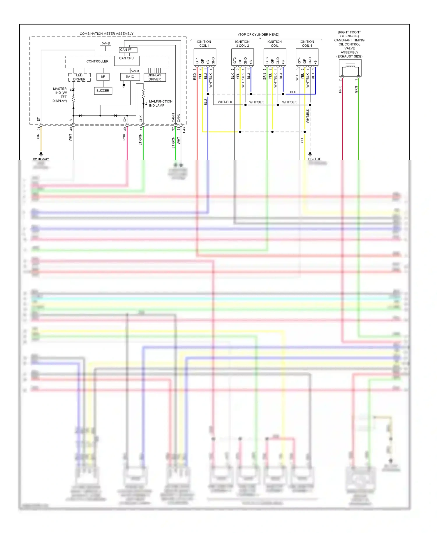 Toyota Corolla XI (2012-2016) can cpu controller wiring diagram  (3 of 3)