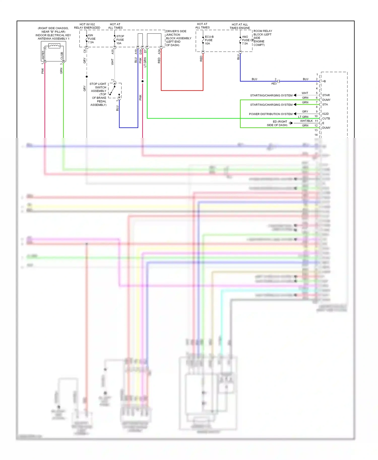 Toyota Corolla XI (2012-2016) computer data lines system wiring diagram  (16 of 59)