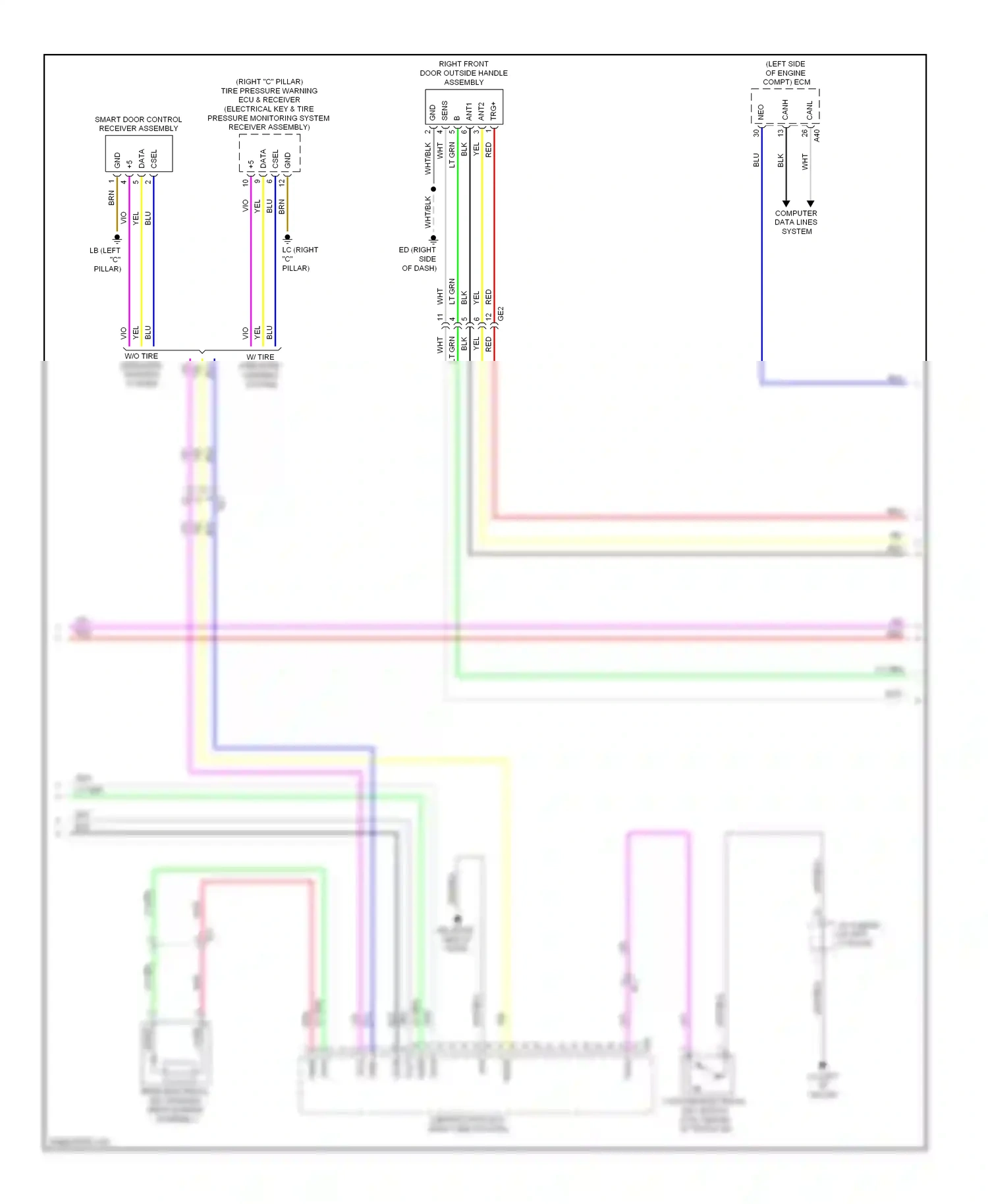 Toyota Corolla XI (2012-2016) computer data lines system wiring diagram  (8 of 59)