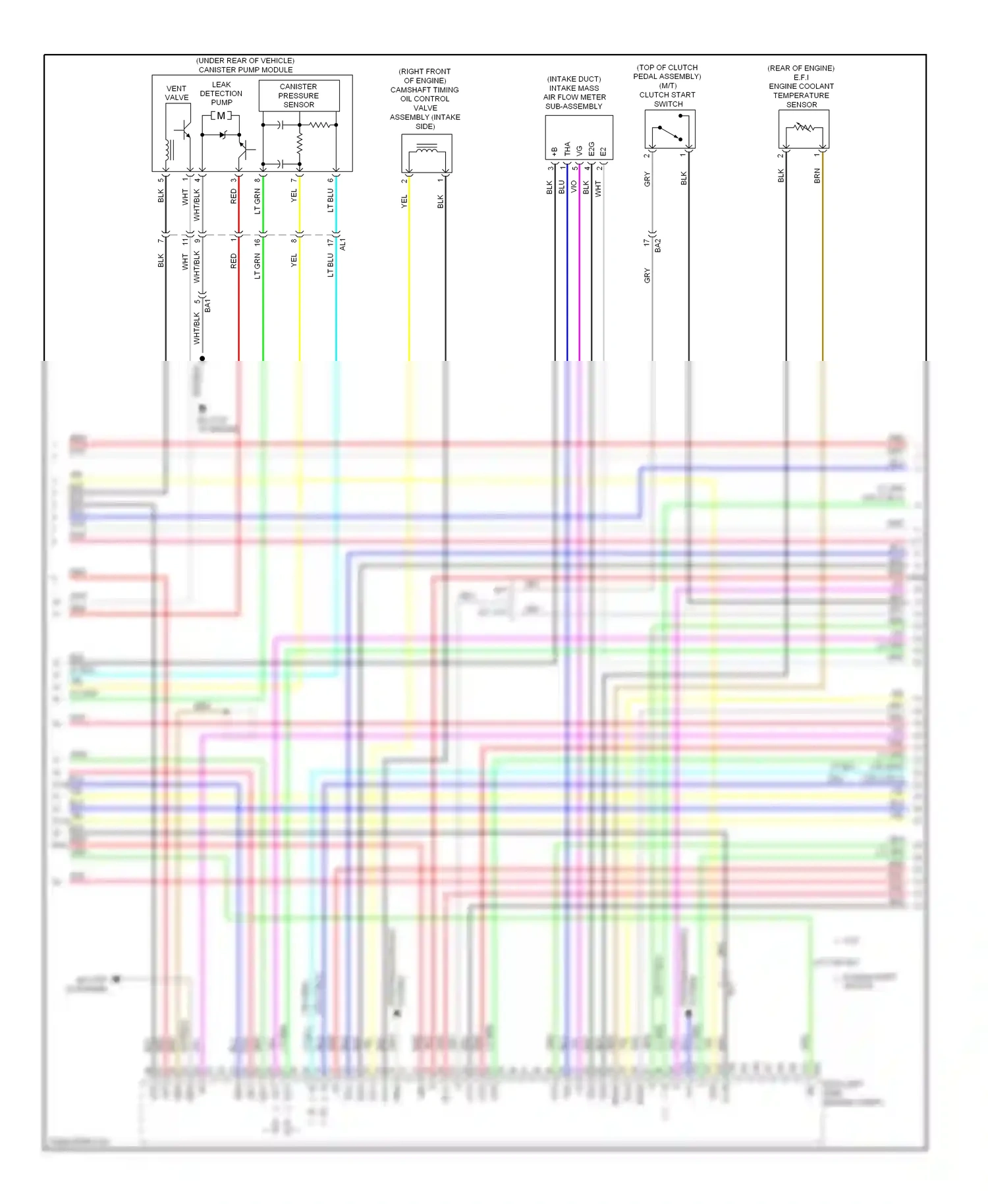 Toyota Corolla XI (2012-2016) engine compt) wiring diagram  (4 of 6)
