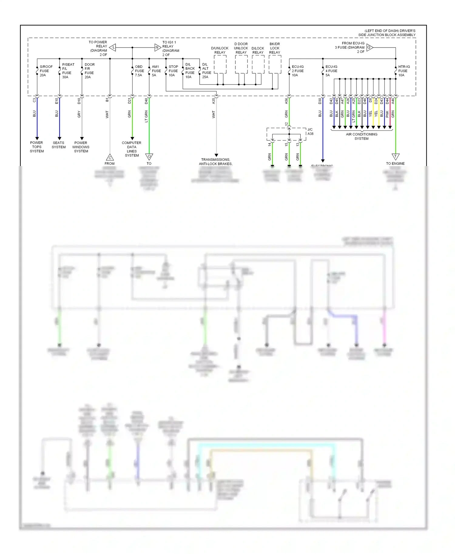 Toyota Corolla XI (2012-2016) engine controls systems wiring diagram  (1 of 1)
