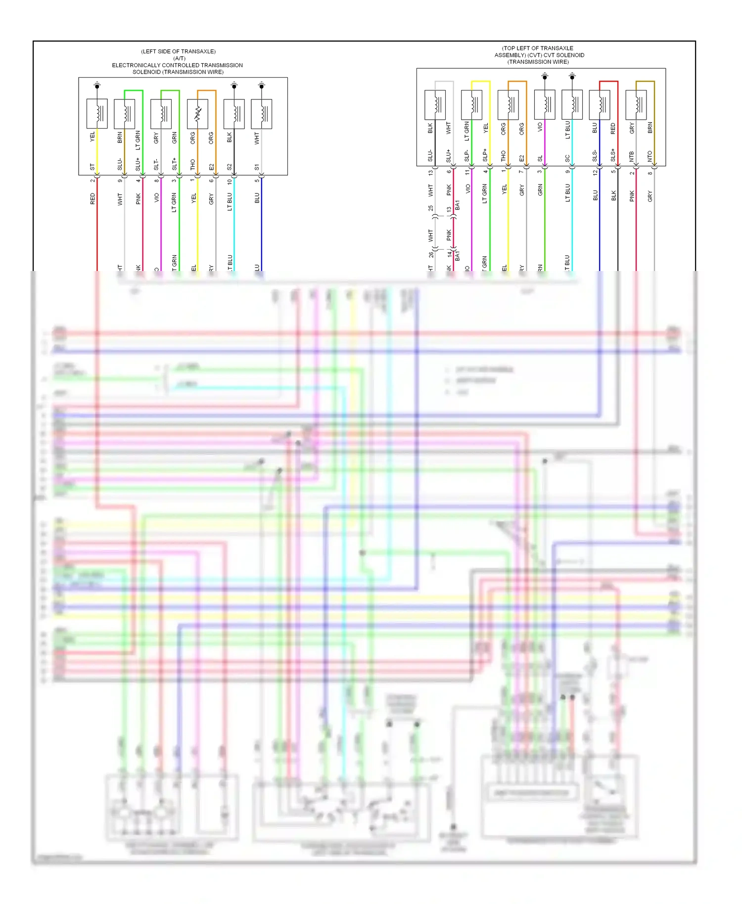 Toyota Corolla XI (2012-2016) shift position indicator wiring diagram  (8 of 9)