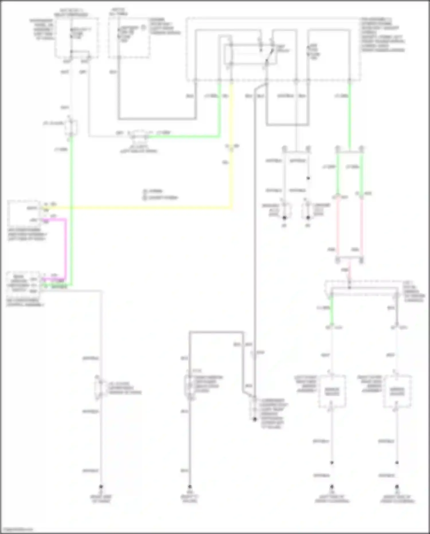 Corolla Toyota XII (2018-2024): Mirror heater & rear defogger circuit, sedan