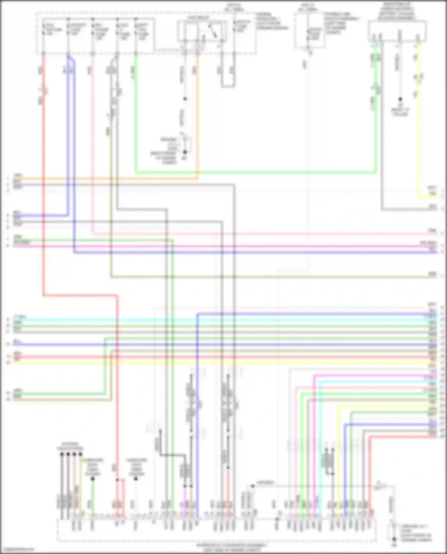 Corolla Toyota XII (2018-2024): Wiring diagram engine performance 1.8l hybrid, hybrid system circuit, nickel metal hydride battery (2 of 6)