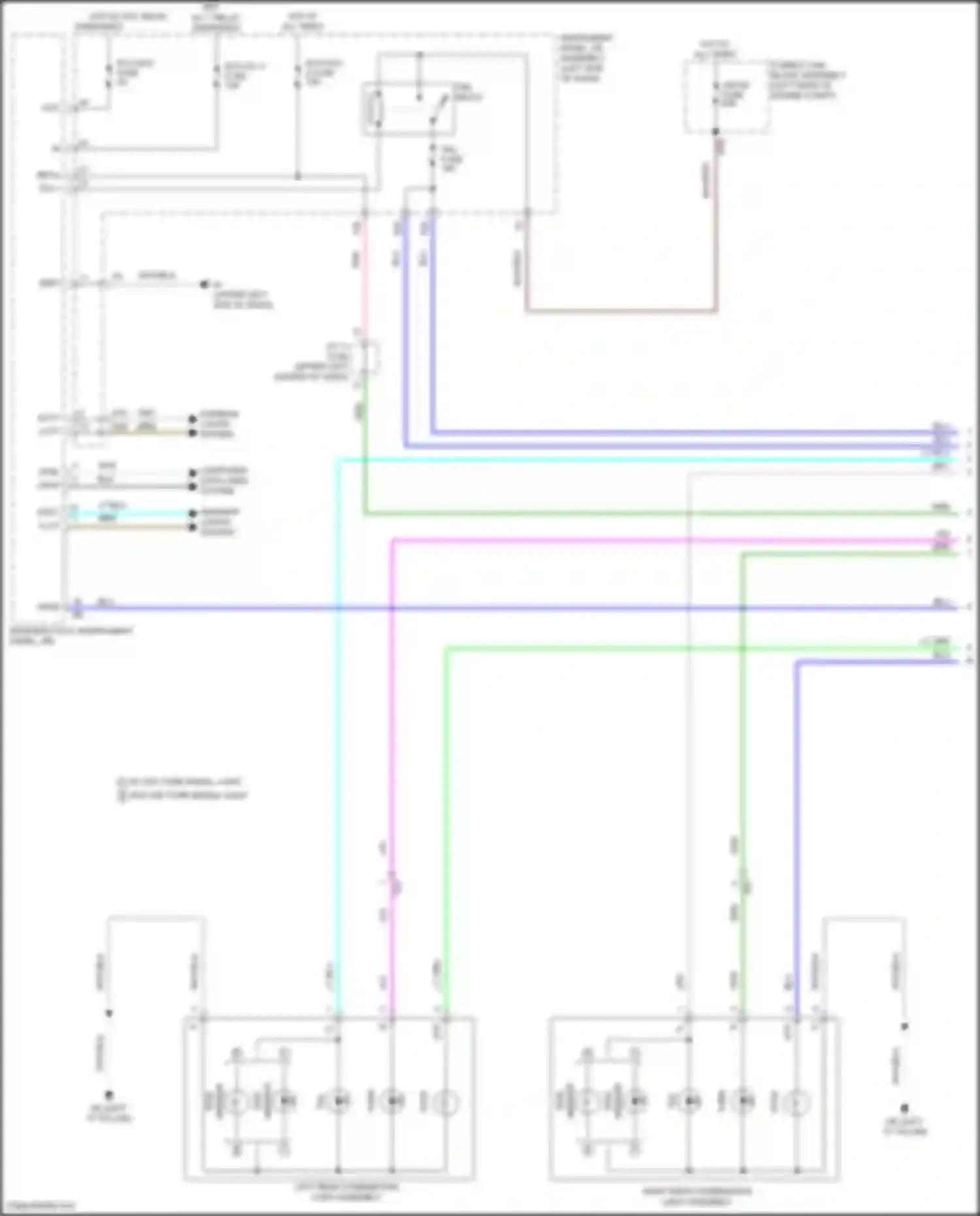 Corolla Toyota XII (2018-2024): Exterior lamps circuit, sedan (1 of 6)