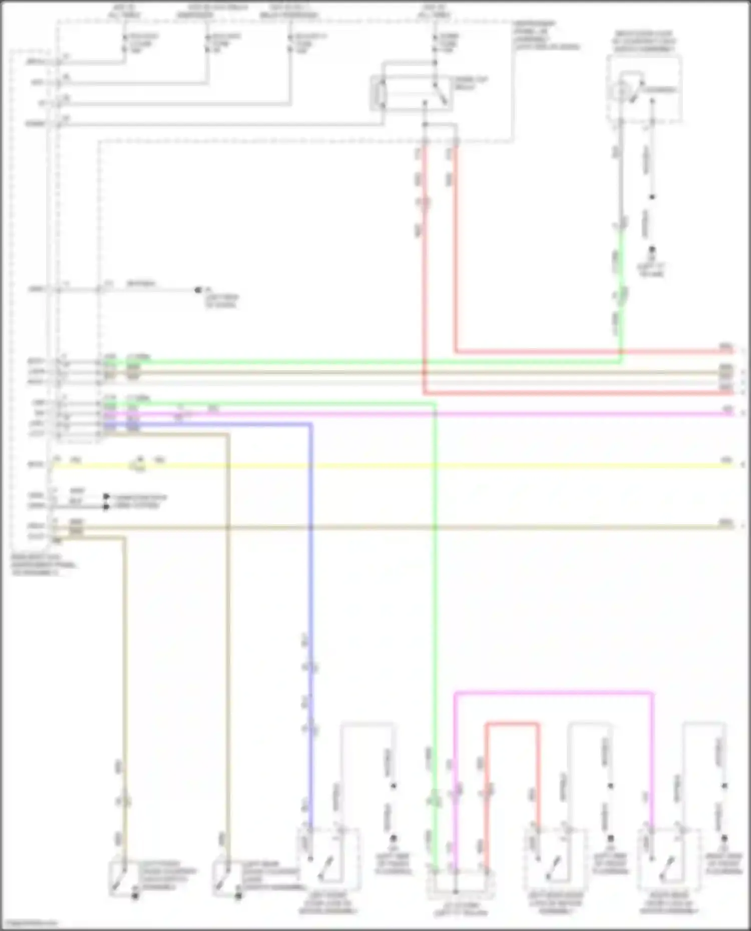 Corolla Toyota XII (2018-2024): Courtesy lamps circuit, hatchback (1 of 2)