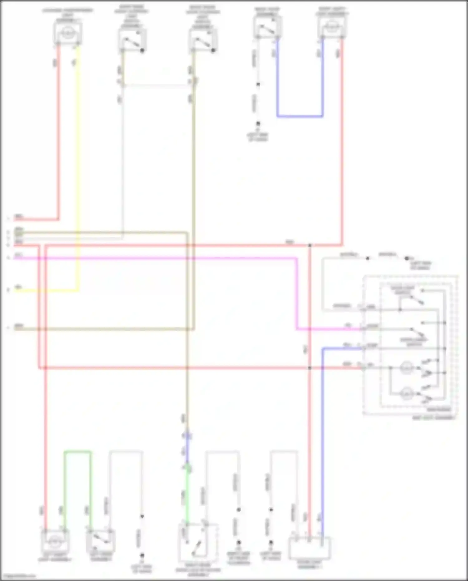 Corolla Toyota XII (2018-2024): Courtesy lamps circuit, hatchback (2 of 2)