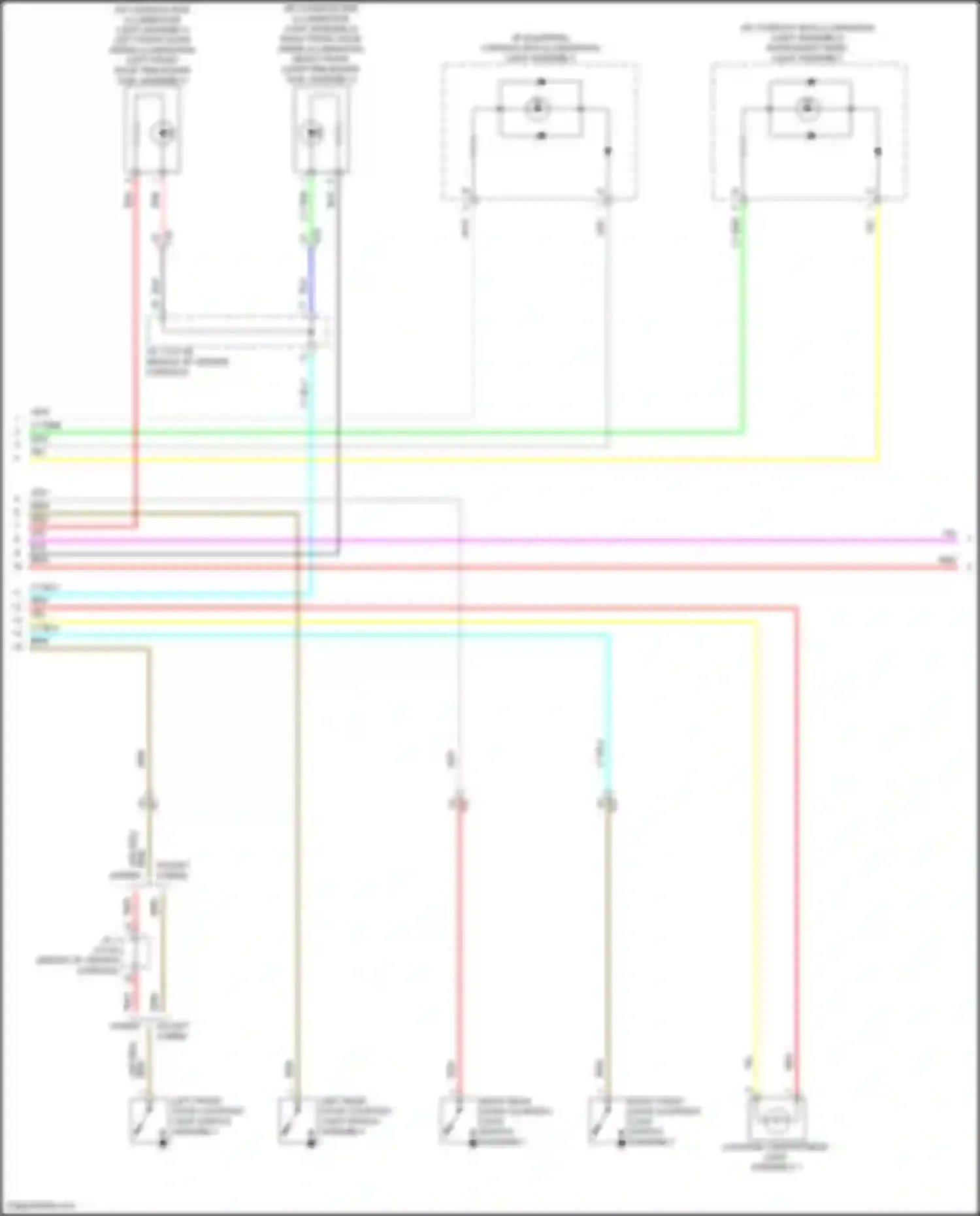 Corolla Toyota XII (2018-2024): Courtesy lamps circuit, sedan (2 of 3)