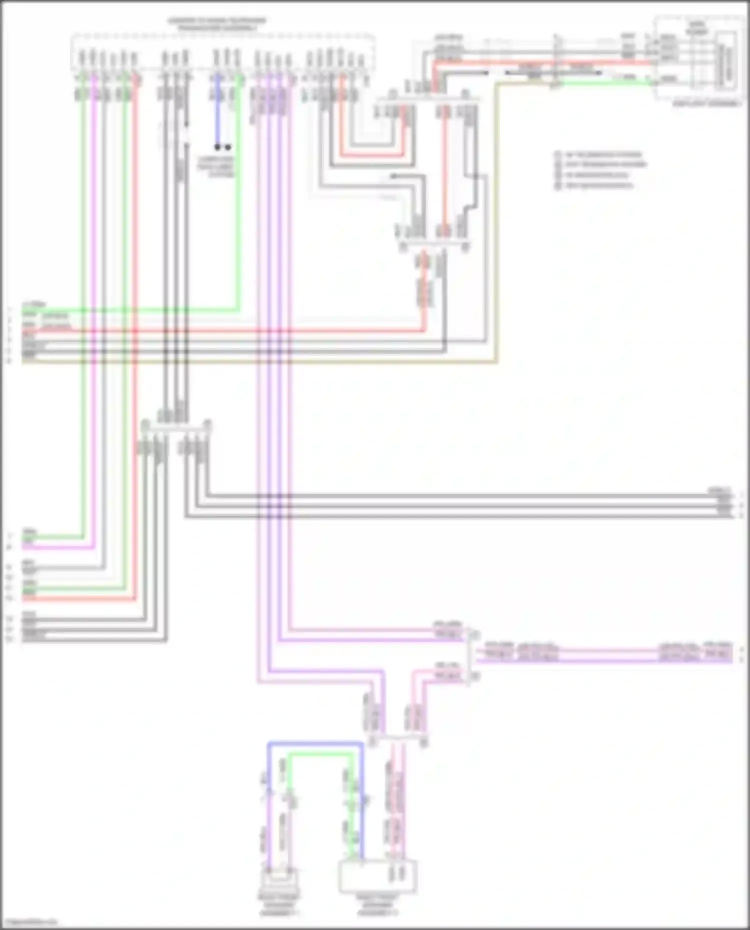 Corolla Toyota XII (2018-2024): Navigation circuit, hatchback w/ built-in amplifier (2 of 4)