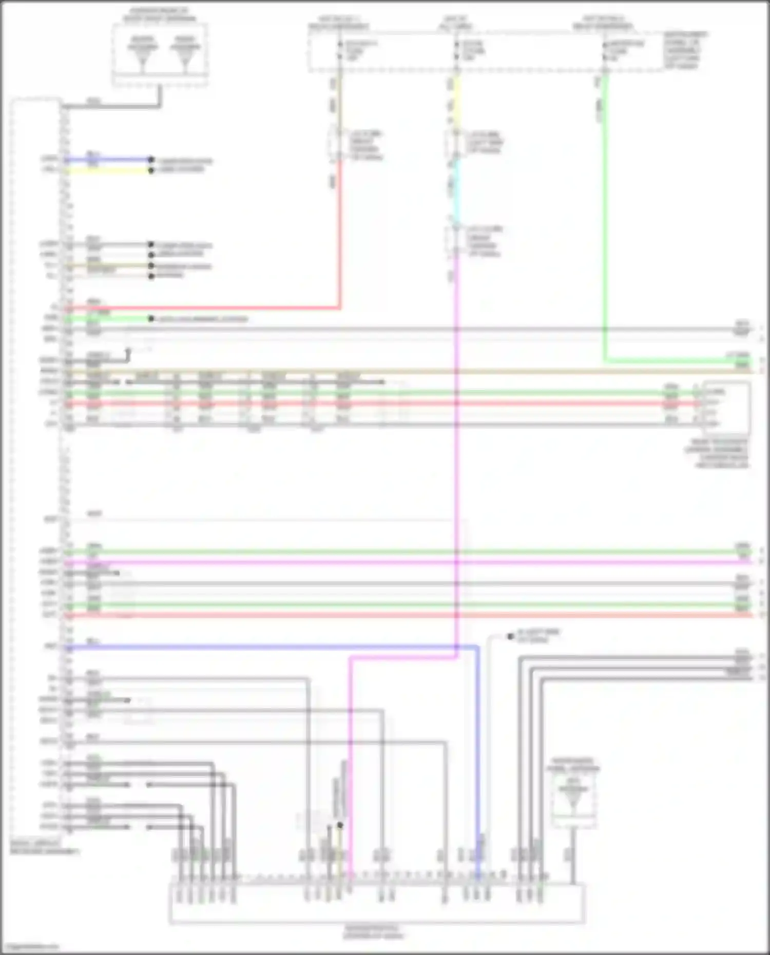 Corolla Toyota XII (2018-2024): Navigation circuit, hatchback w/ separate amplifier (1 of 5)