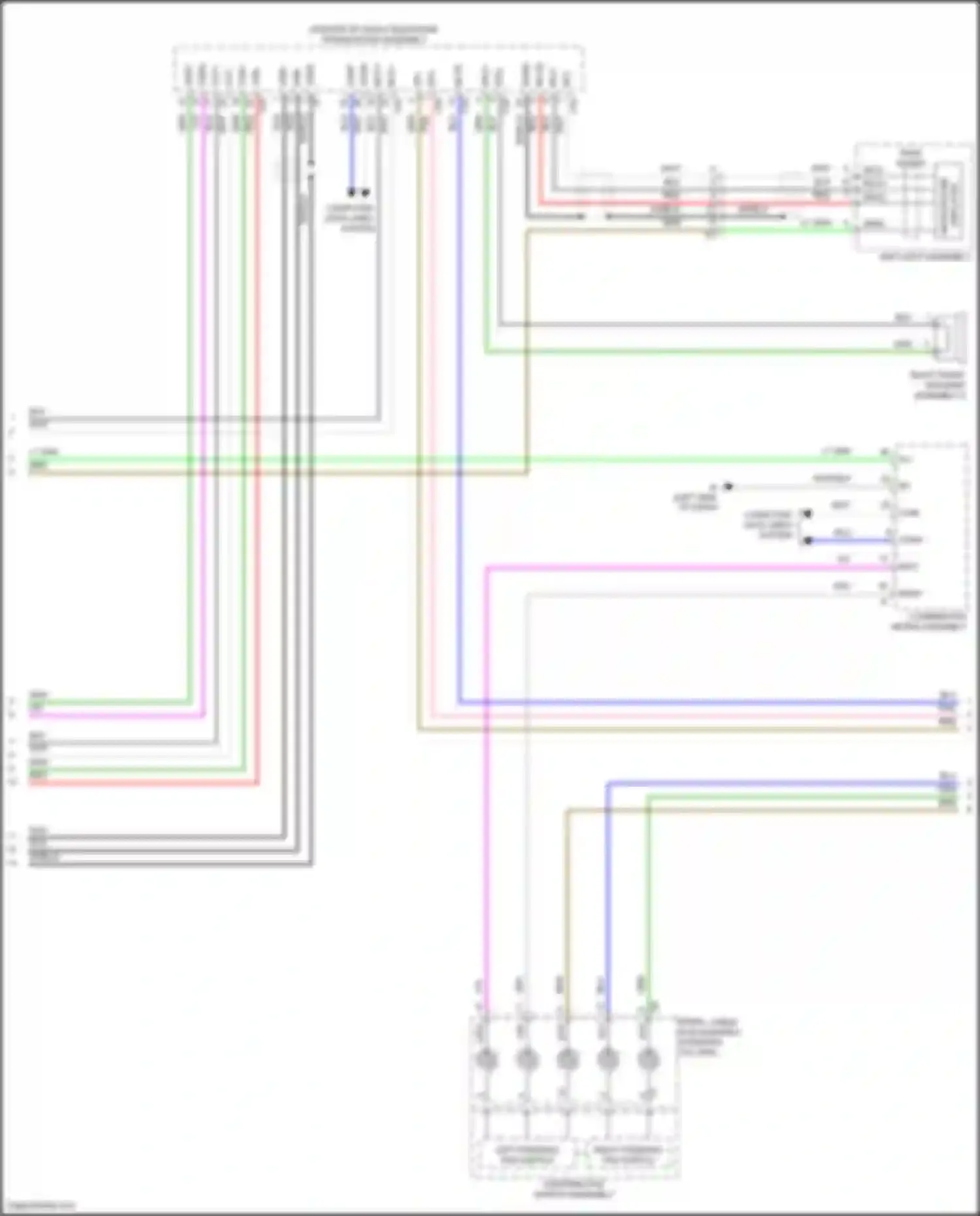 Corolla Toyota XII (2018-2024): Navigation circuit, hatchback w/ separate amplifier (2 of 5)
