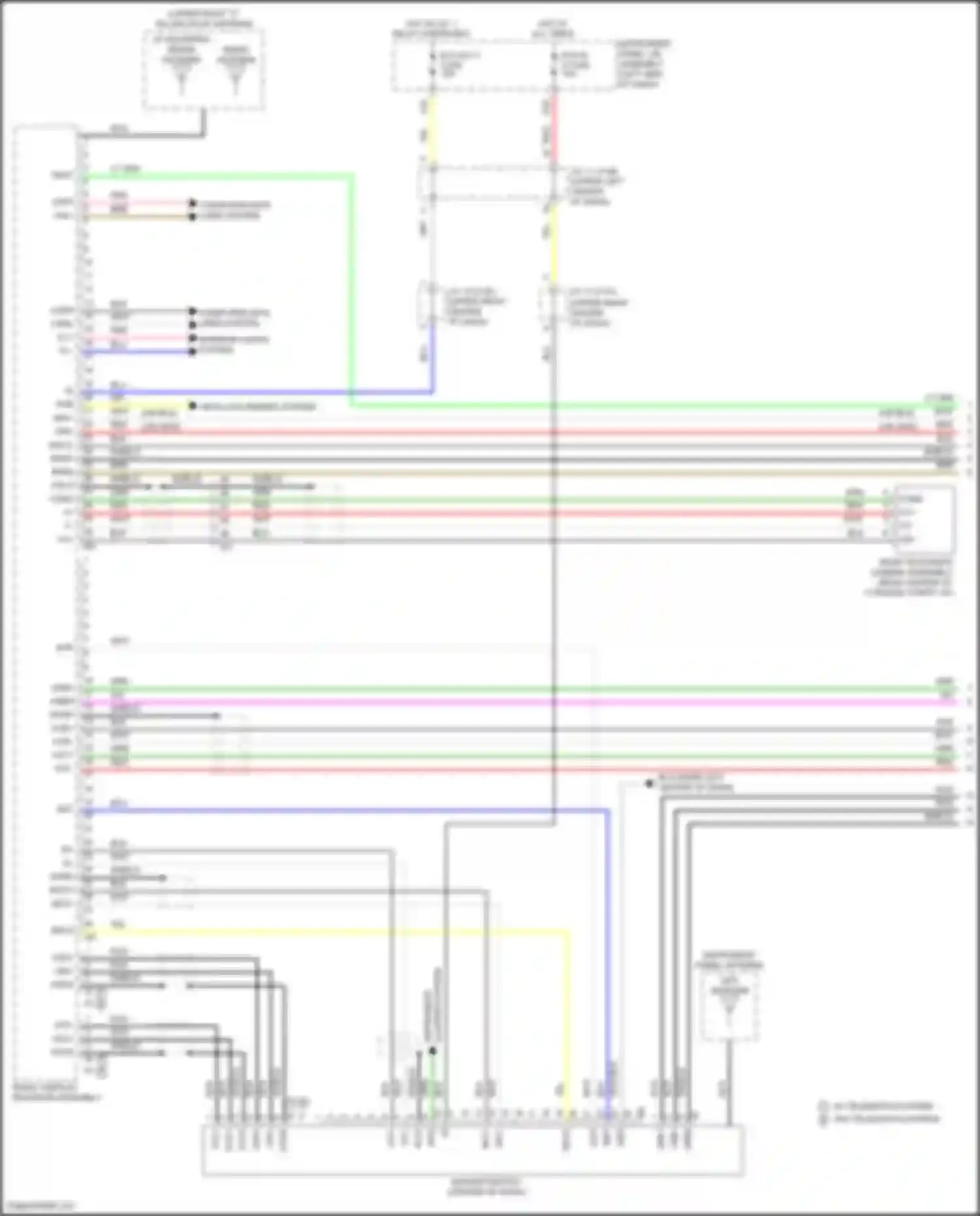 Corolla Toyota XII (2018-2024): Navigation circuit, sedan w/ built-in amplifier (1 of 4)