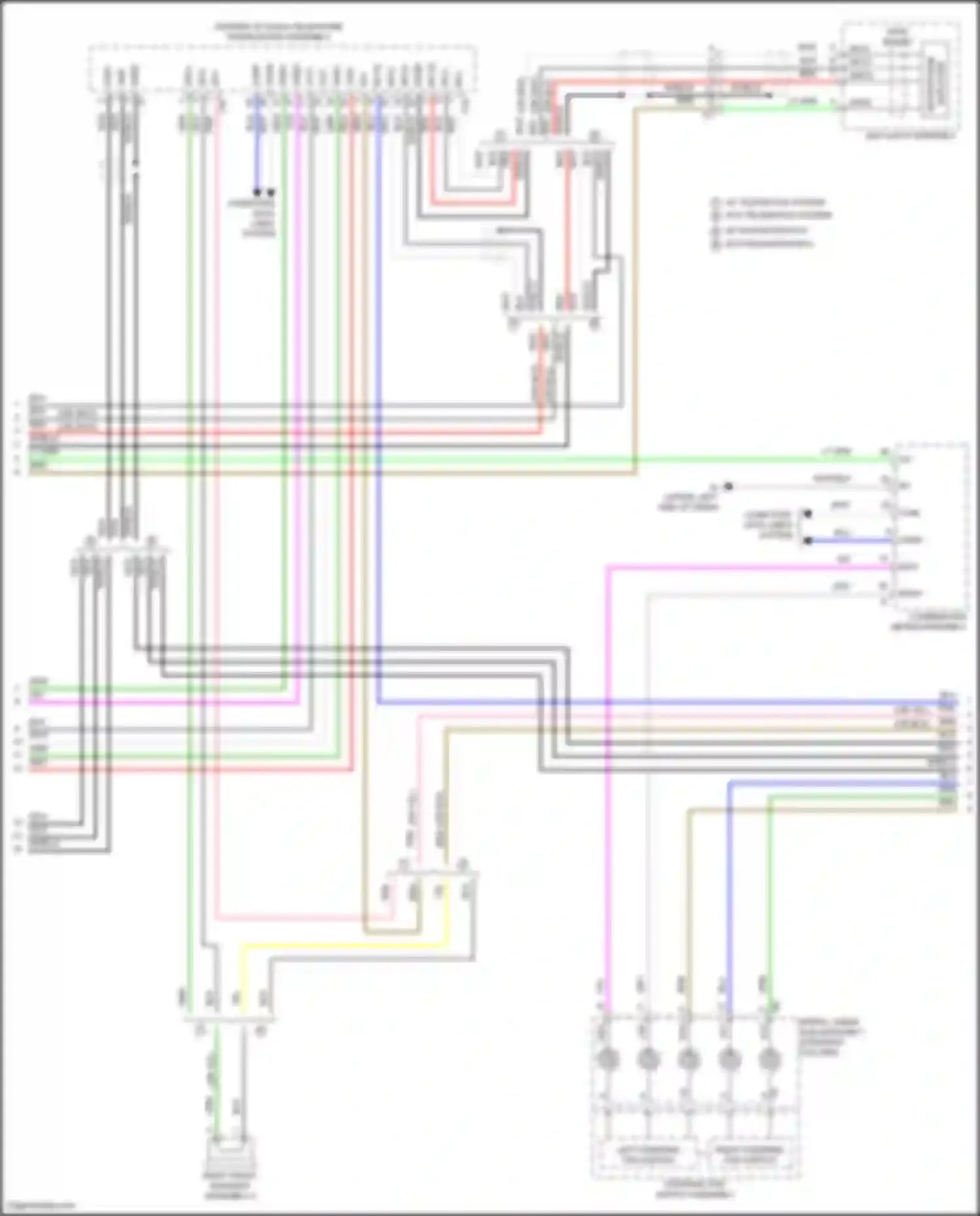 Corolla Toyota XII (2018-2024): Navigation circuit, sedan w/ separate amplifier (2 of 4)
