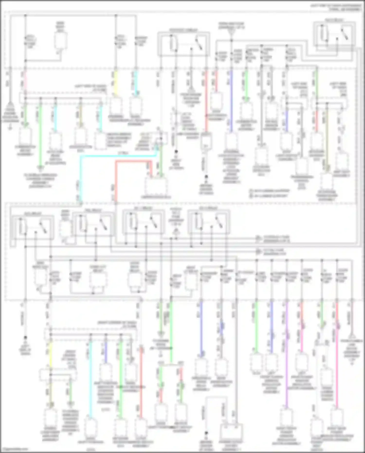 Corolla Toyota XII (2018-2024): Power distribution circuit, hatchback (3 of 4)