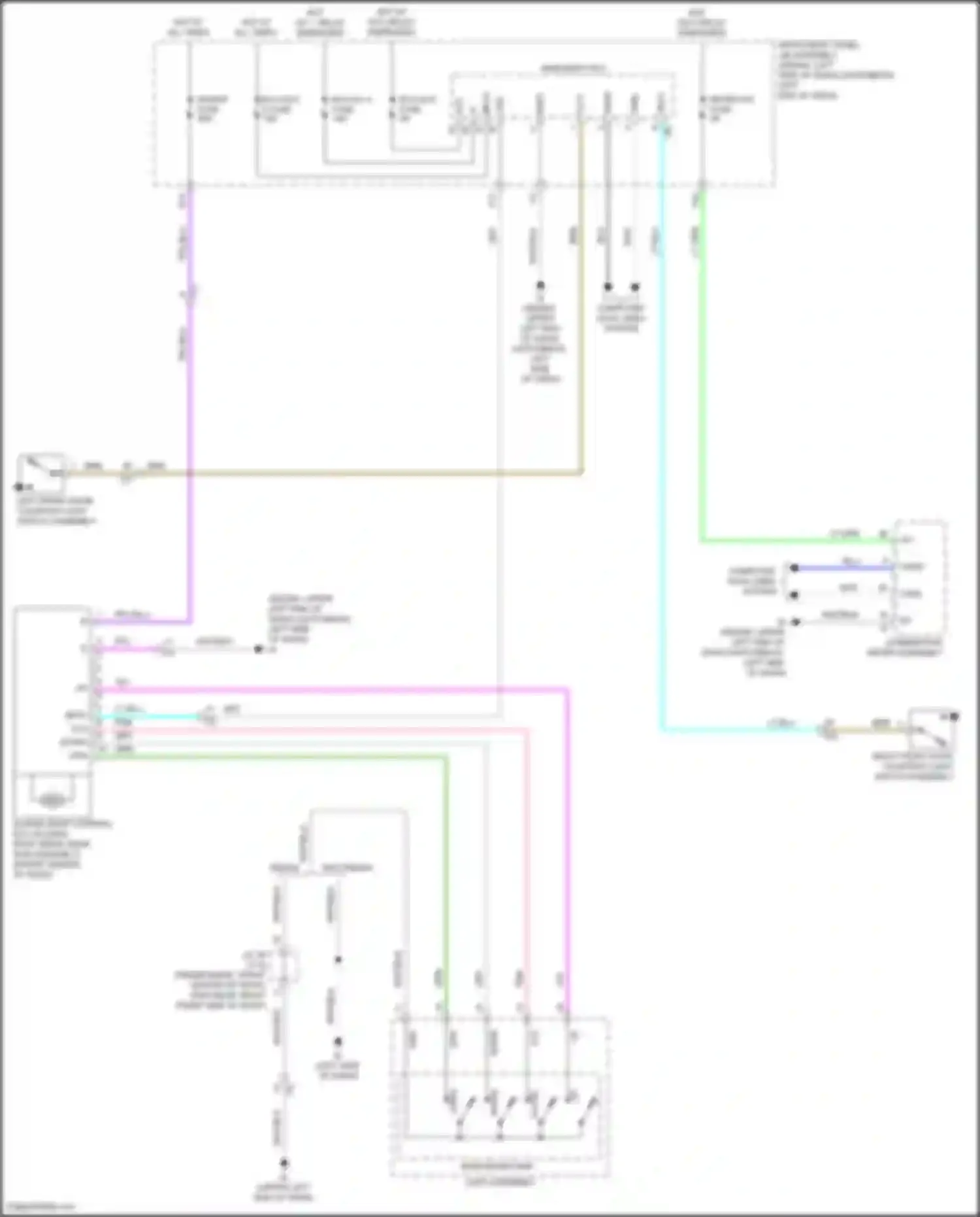 Corolla Toyota XII (2018-2024): Power top/sunroof circuit