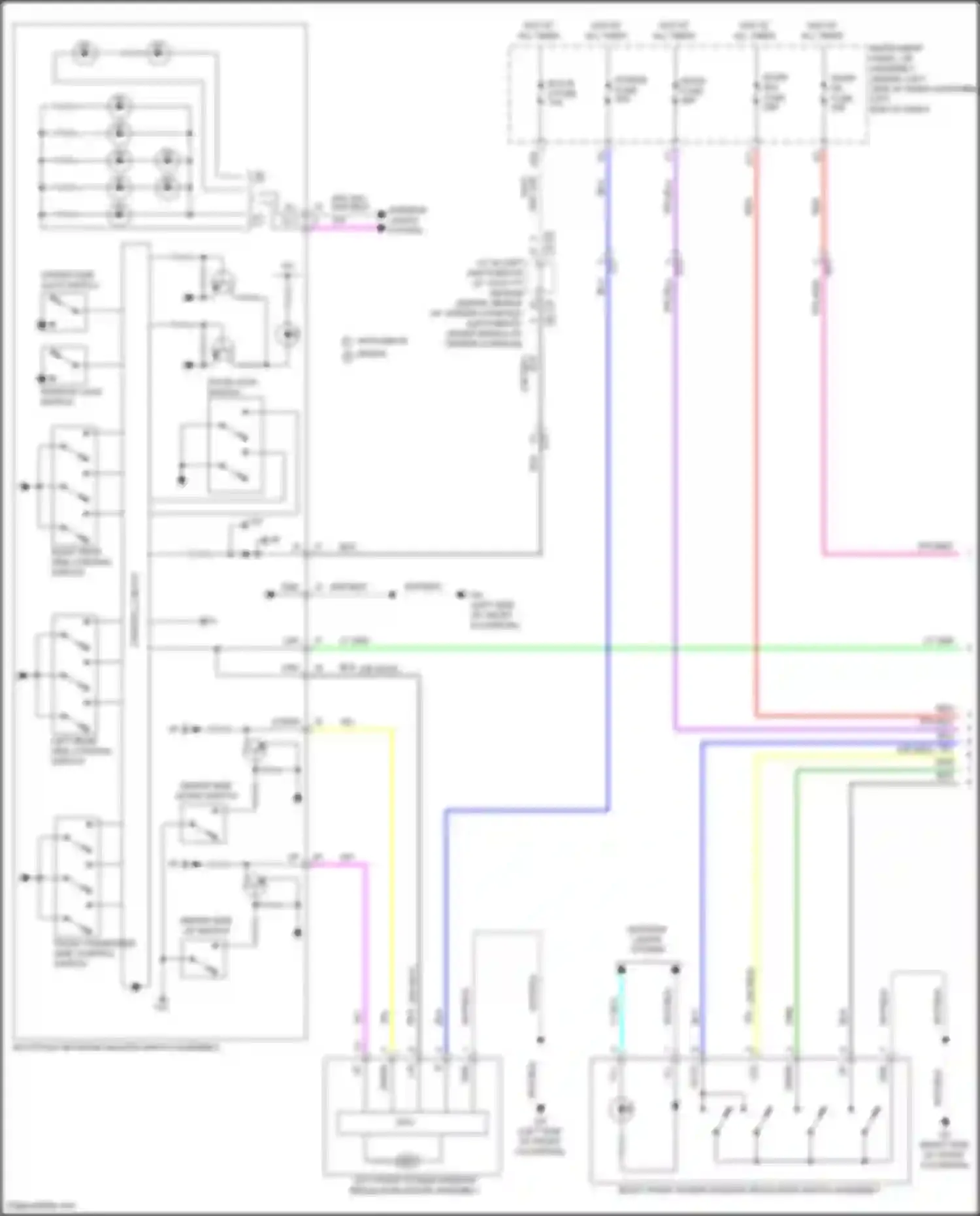 Corolla Toyota XII (2018-2024): Power windows circuit (1 of 3)