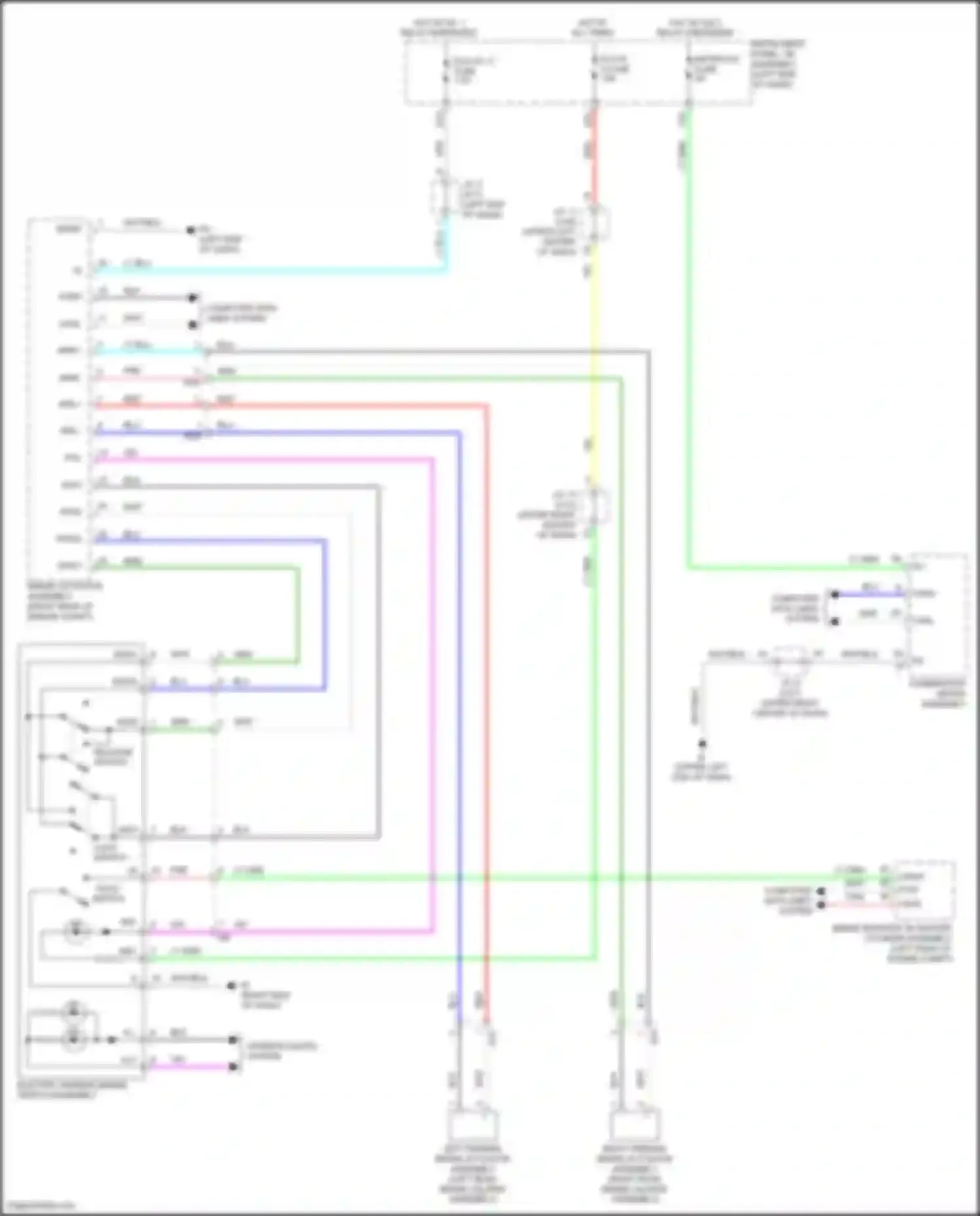 Corolla Toyota XII (2018-2024): Electric parking brake circuit, hybrid