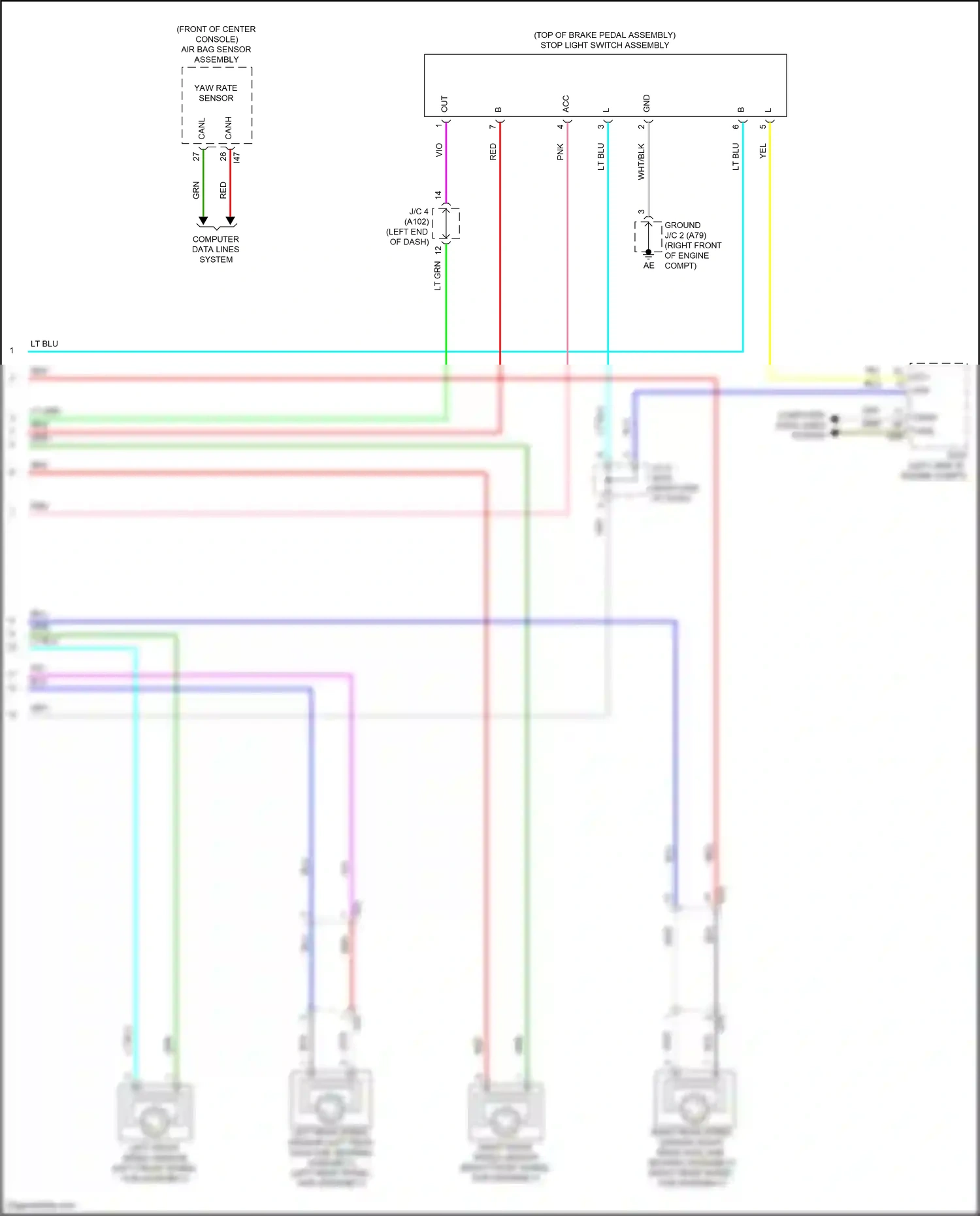 Toyota Corolla XII (2018-2024) computer data lines system wiring diagram  (25 of 153)