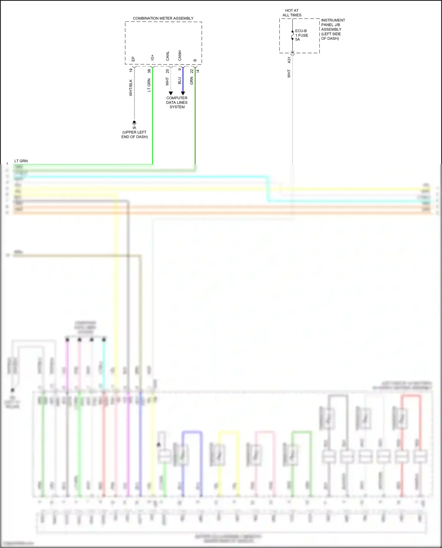 Toyota Corolla XII (2018-2024) computer data lines system wiring diagram  (135 of 153)