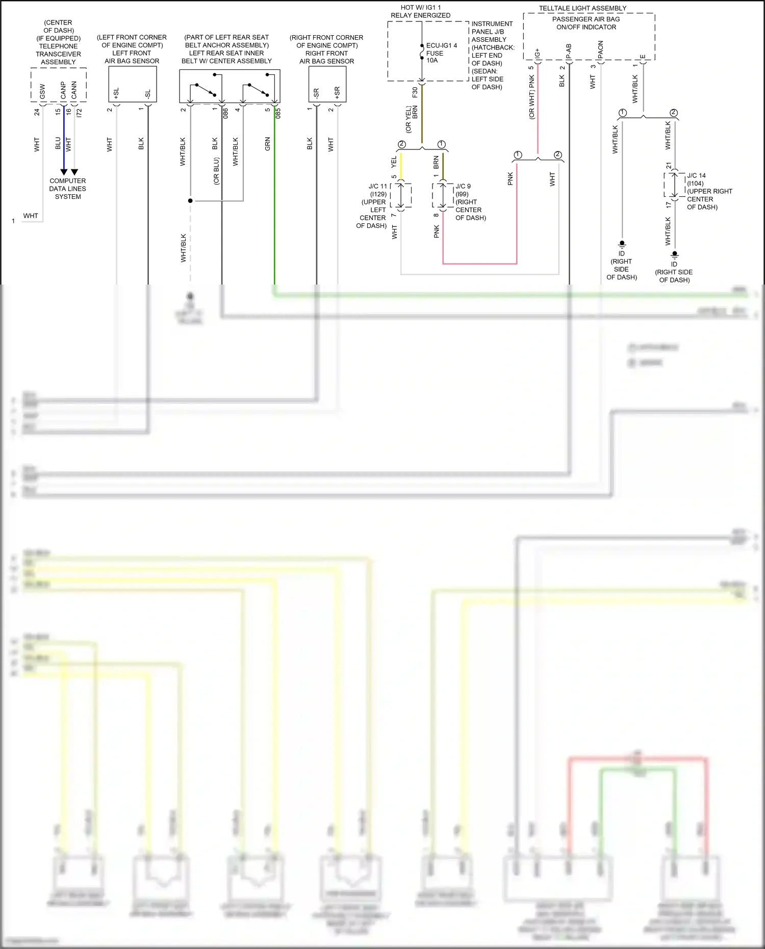 Toyota Corolla XII (2018-2024) computer data lines system wiring diagram  (59 of 153)