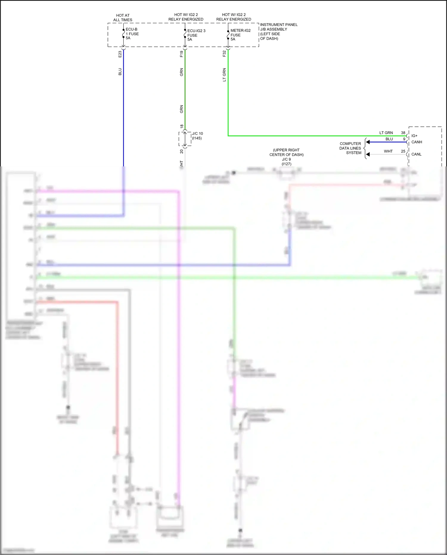 Toyota Corolla XII (2018-2024) computer data lines system wiring diagram  (56 of 153)