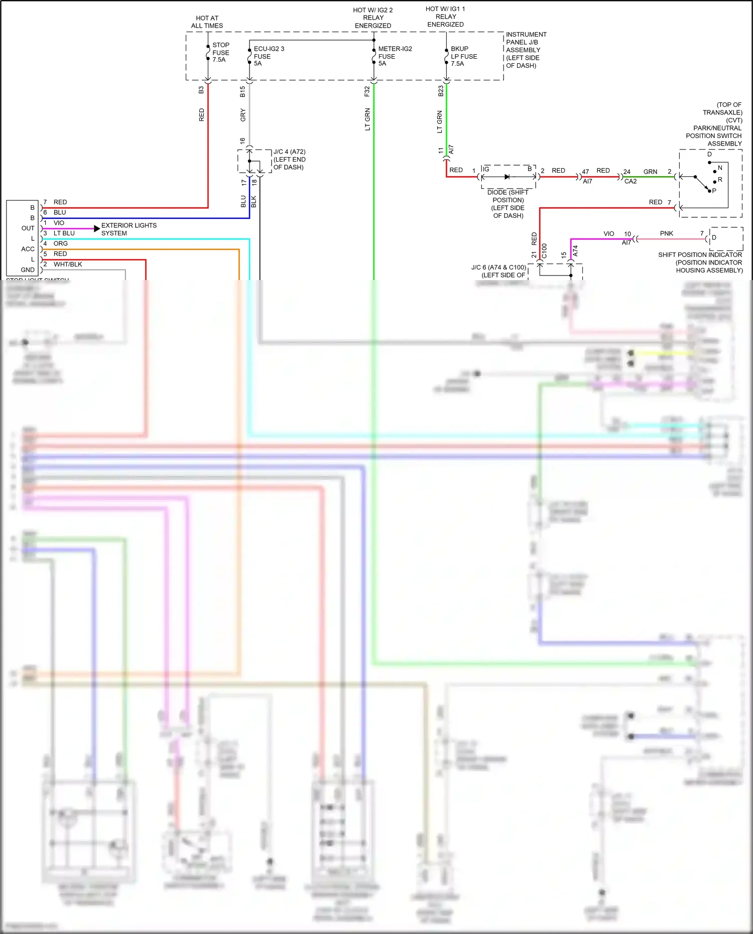 Toyota Corolla XII (2018-2024) computer data lines system wiring diagram  (122 of 153)