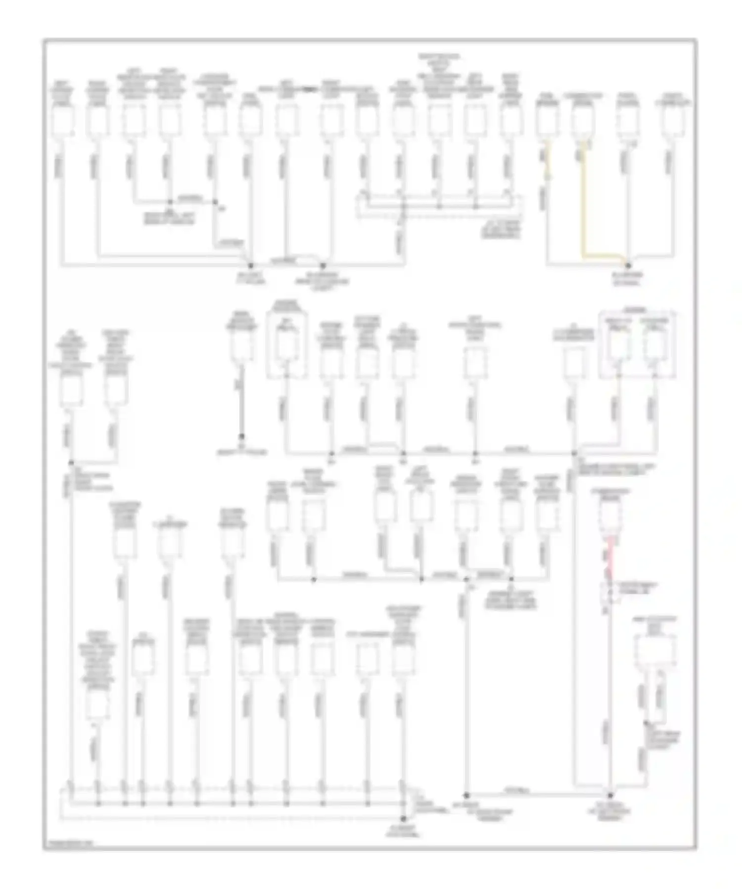 Echo Toyota I (1999-2005): Ground distribution circuit (1 of 2)