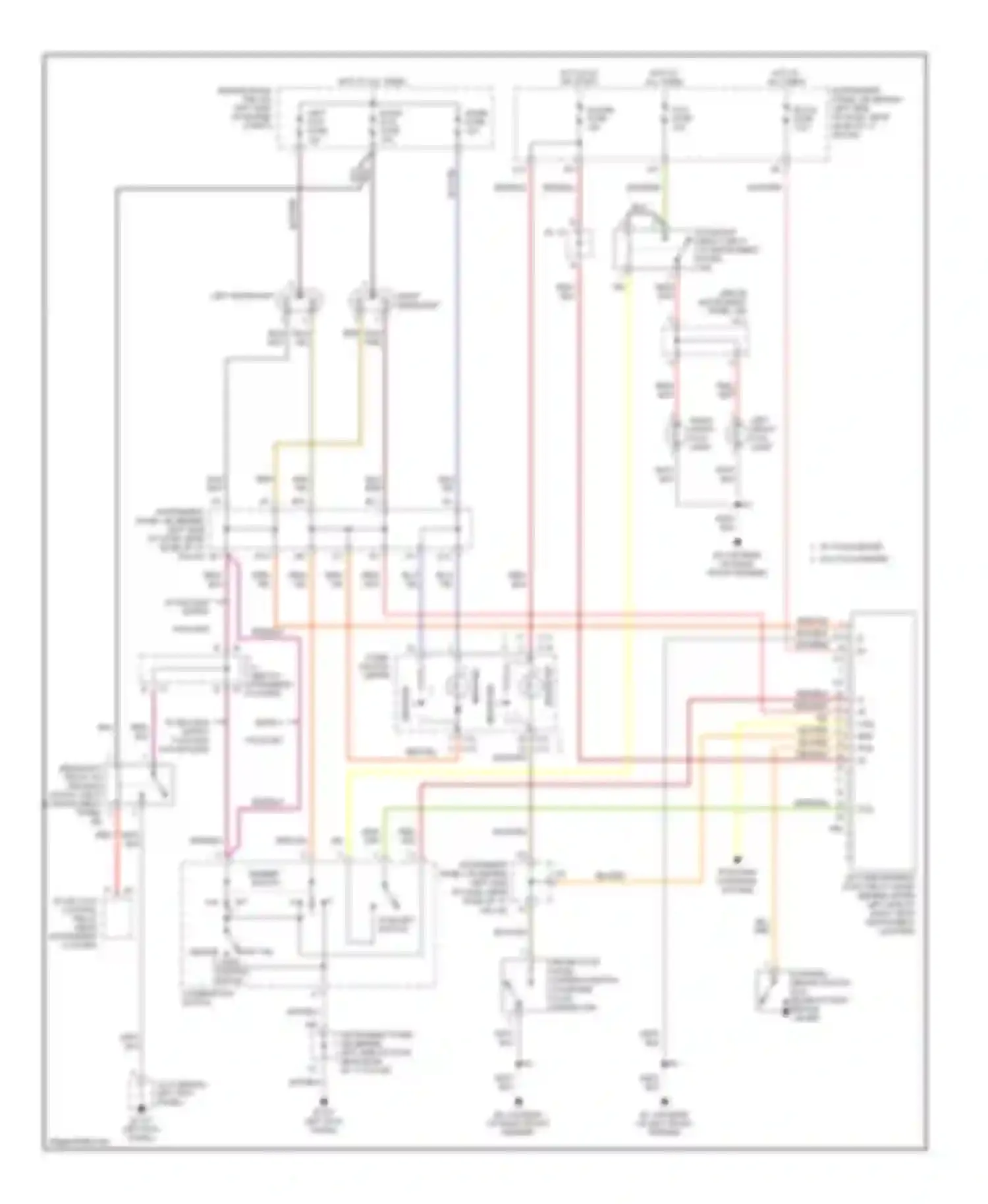 Echo Toyota I (1999-2005): Headlights circuit, with drl