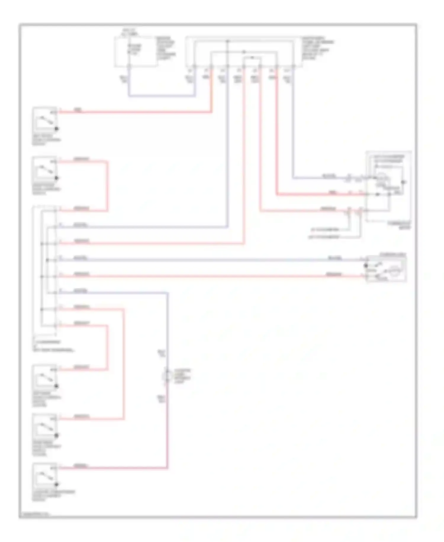 Echo Toyota I (1999-2005): Courtesy lamps circuit