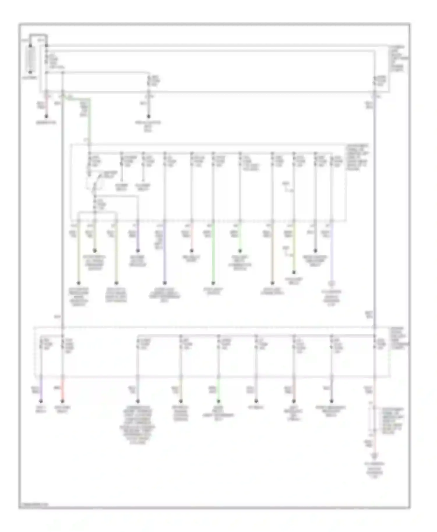 Echo Toyota I (1999-2005): Power distribution circuit (1 of 2)