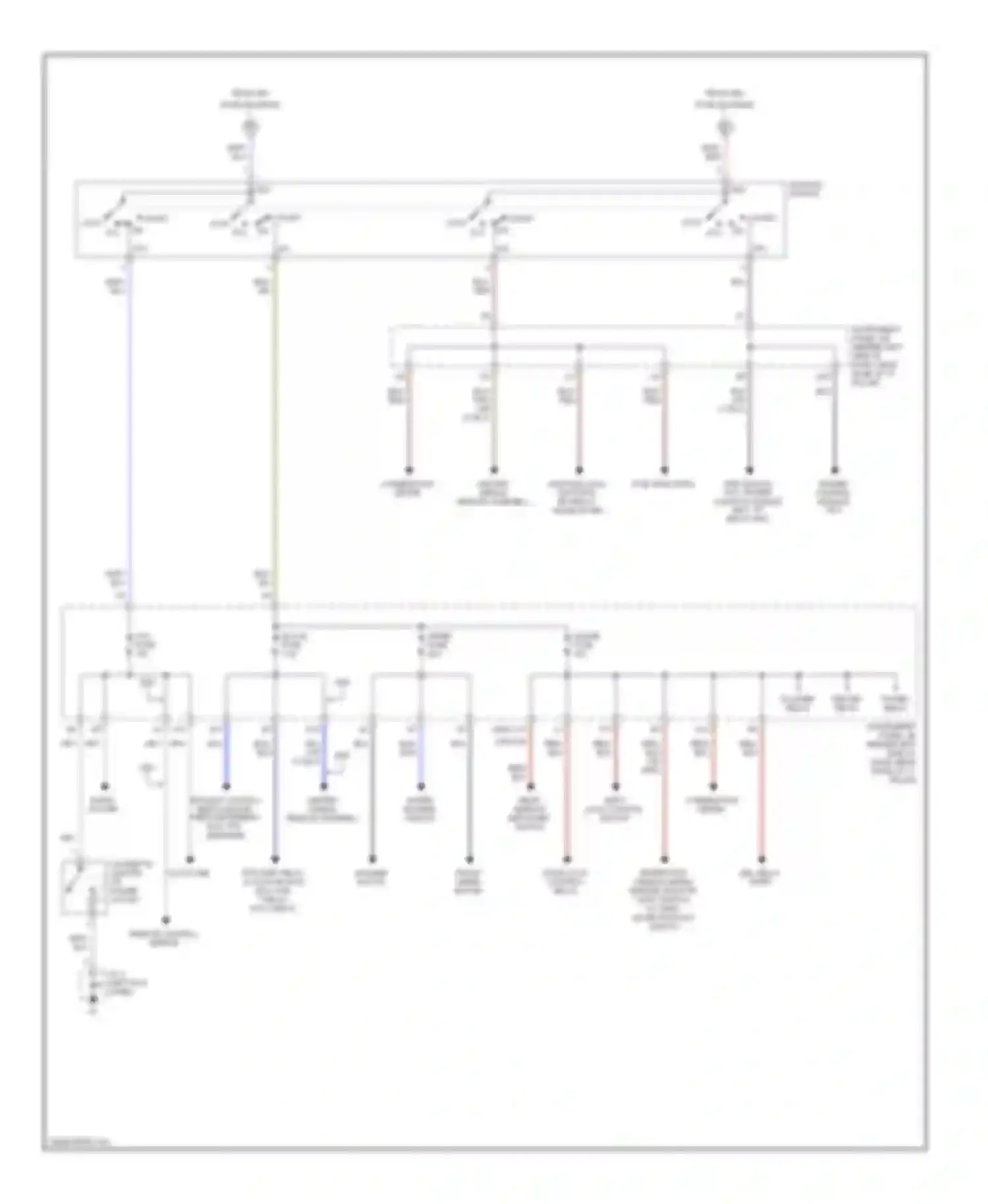 Echo Toyota I (1999-2005): Power distribution circuit (2 of 2)
