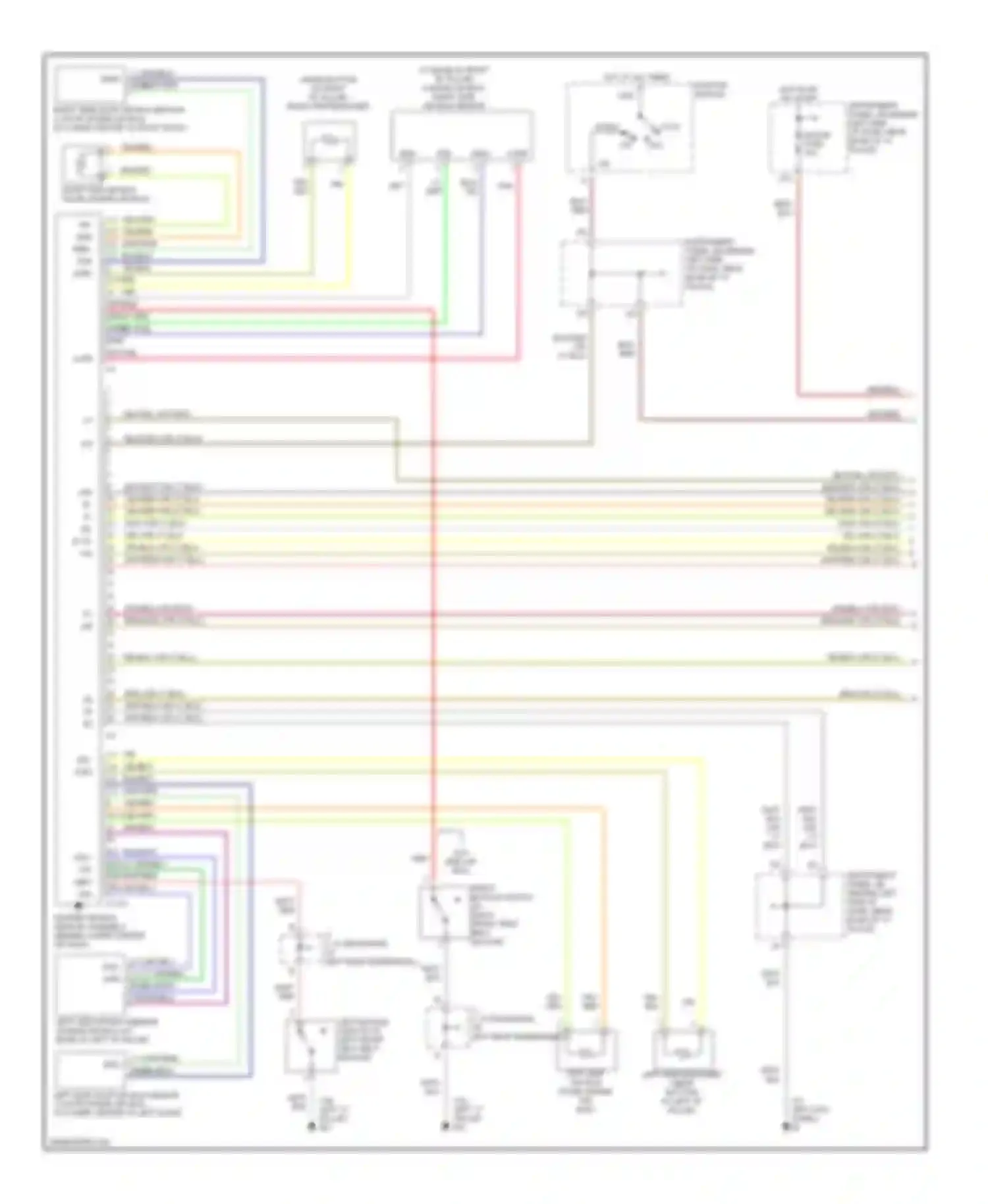 Echo Toyota I (1999-2005): Supplemental restraints circuit (1 of 2)