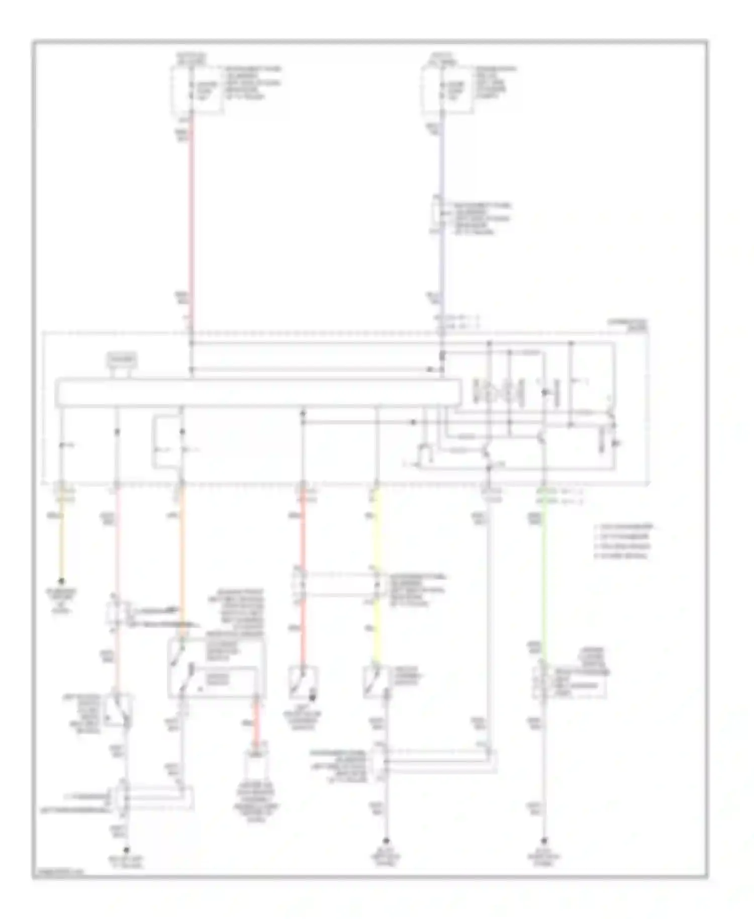 Echo Toyota I (1999-2005): Warning systems circuit