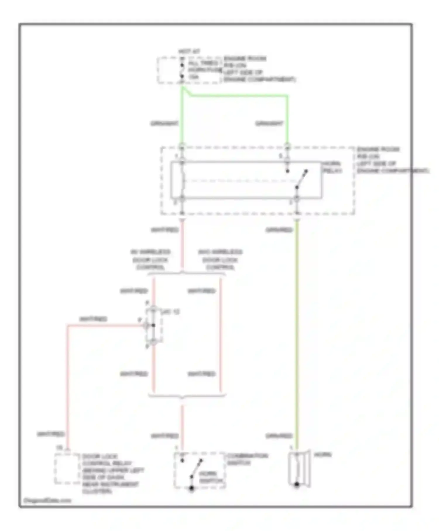 Wiring diagram combination switch for Toyota Echo I (1999-2005) (4 of 4)