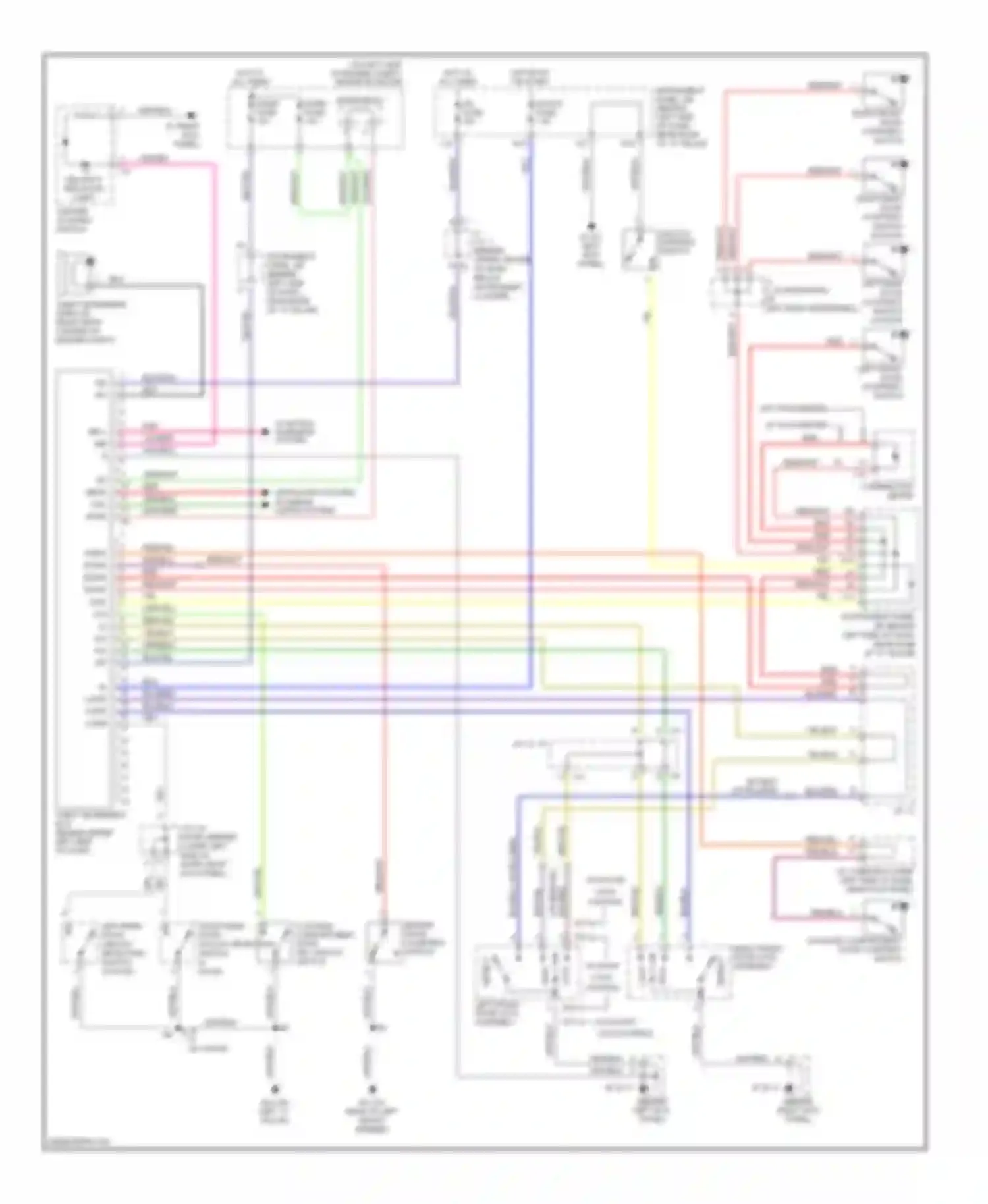 Wiring diagram right front door courtesy switch for Toyota Echo I (1999-2005) (1 of 3)