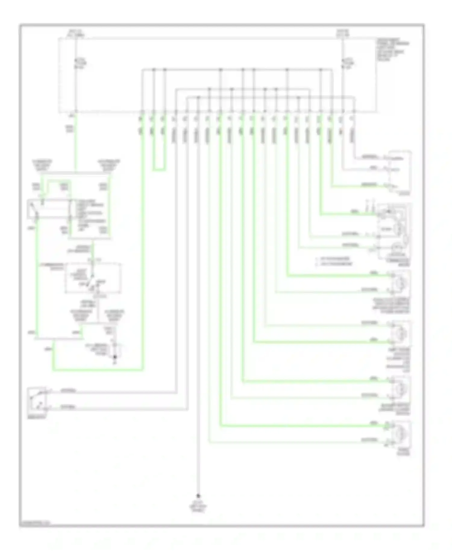 Wiring diagram w/ remote keyless entry for Toyota Echo I (1999-2005) (1 of 1)