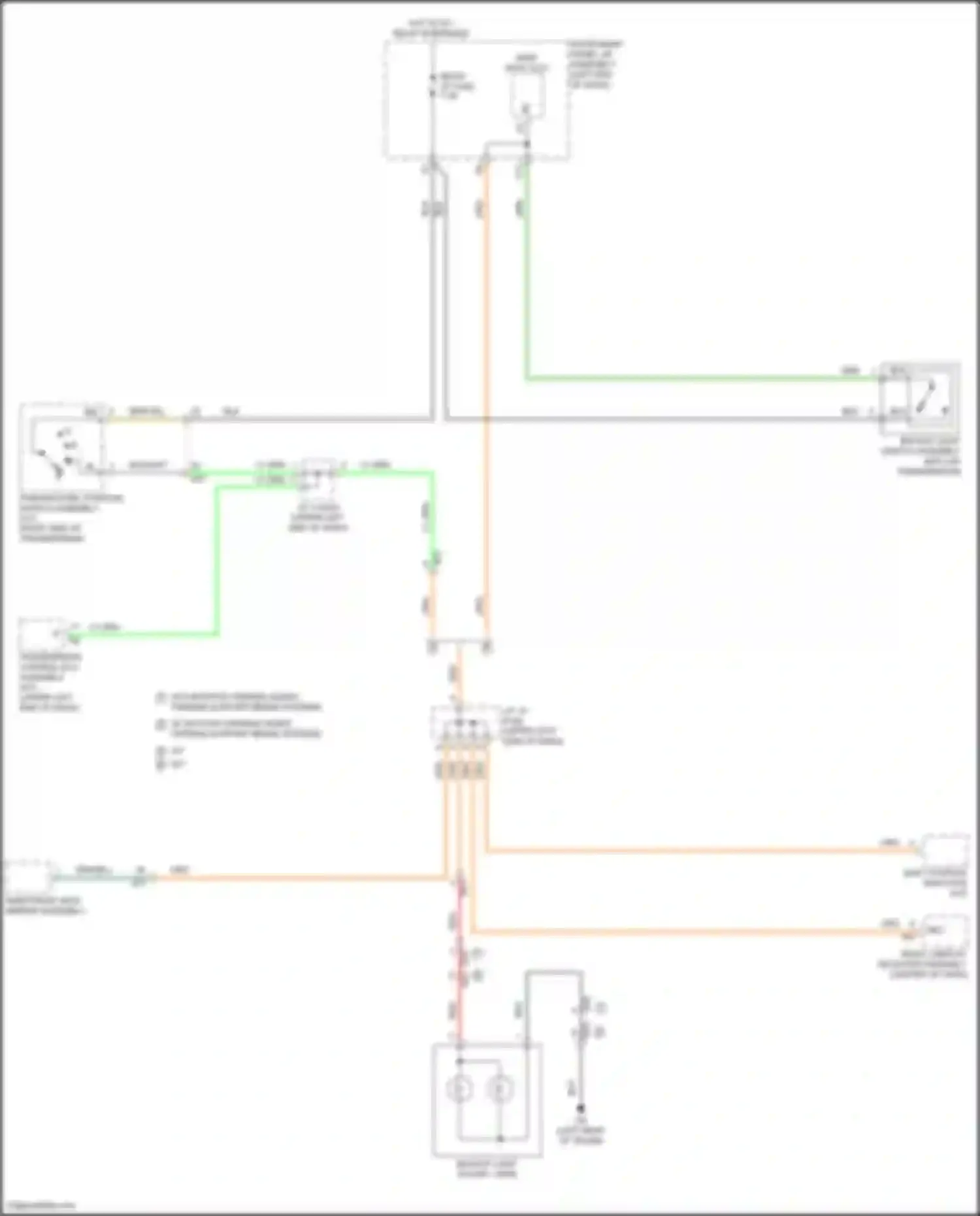 GR86 Toyota I (2021-2024): Backup lamps circuit