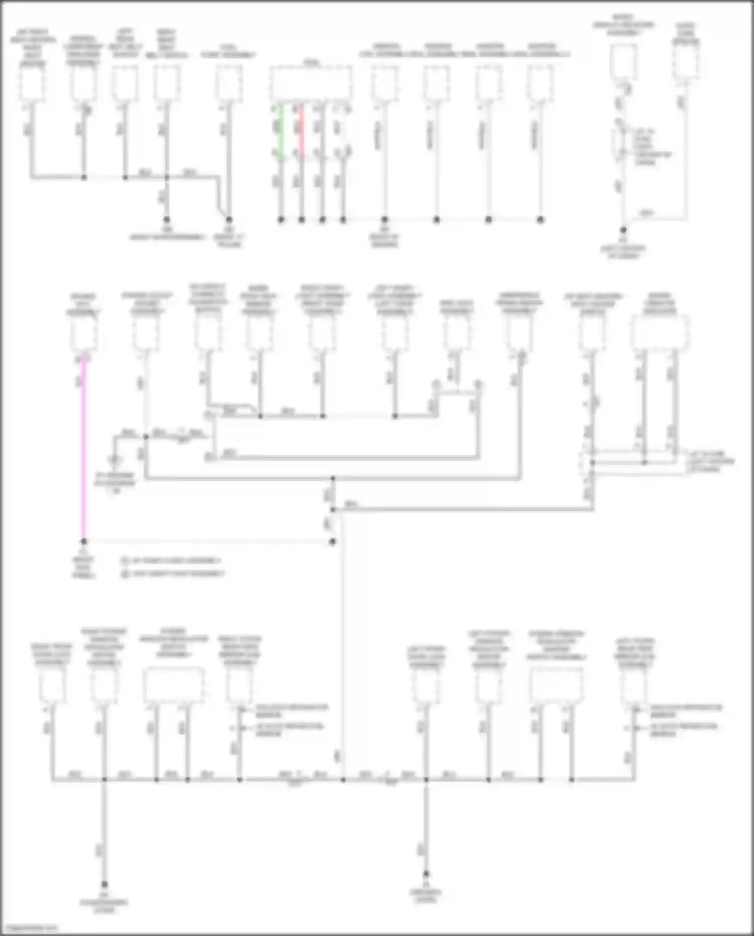 GR86 Toyota I (2021-2024): Ground distribution circuit (2 of 3)