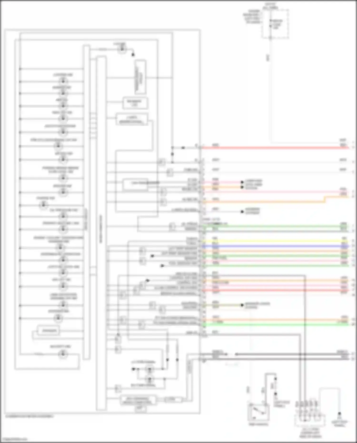 GR86 Toyota I (2021-2024): Instrument cluster circuit (1 of 3)