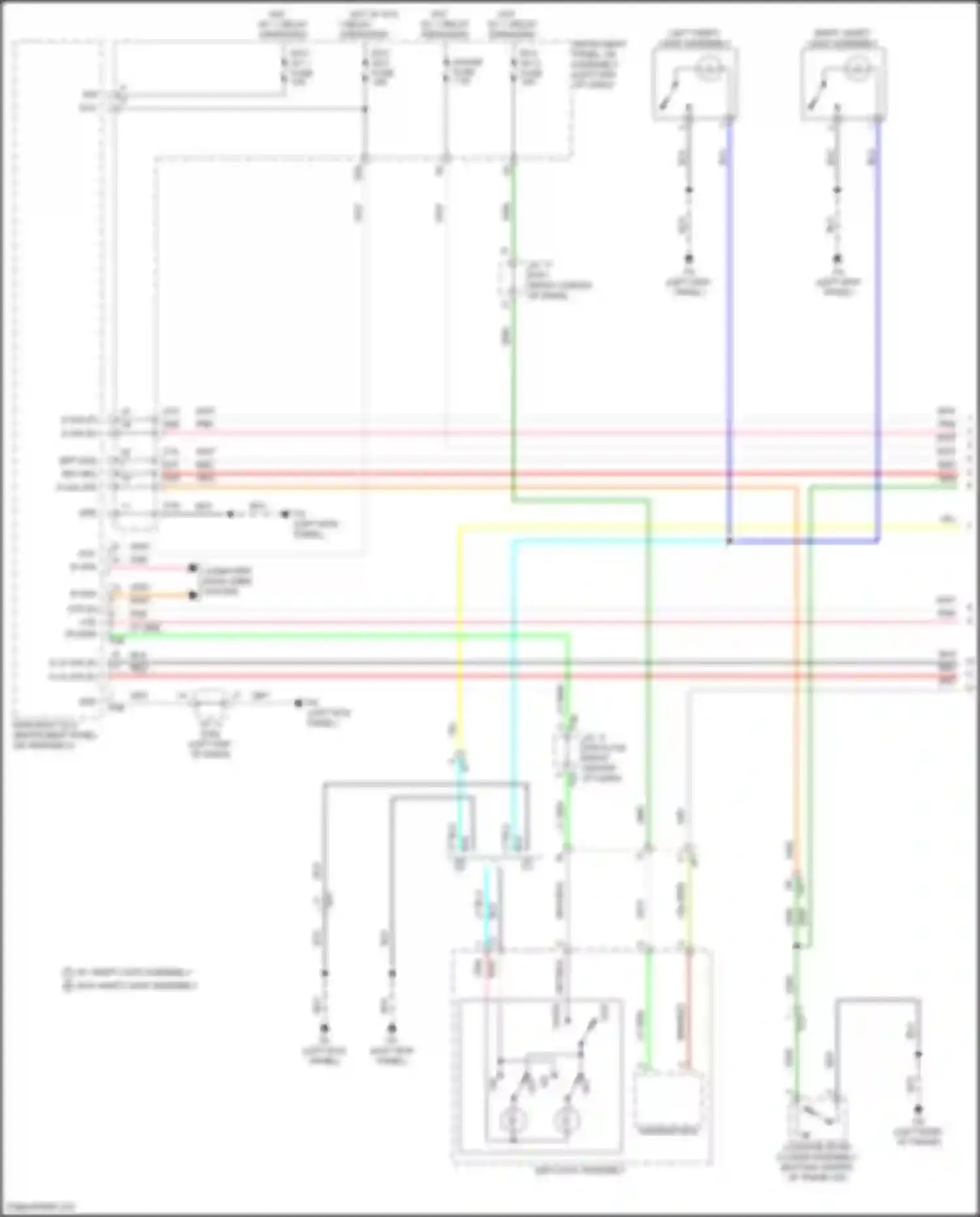 GR86 Toyota I (2021-2024): Courtesy lamps circuit (1 of 2)