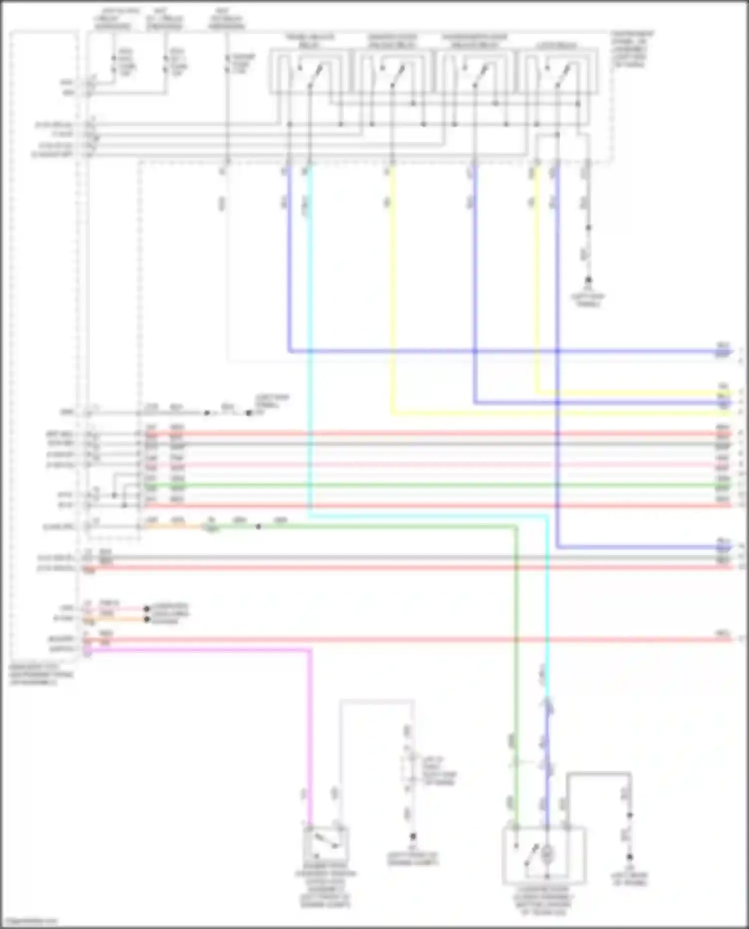 GR86 Toyota I (2021-2024): Power door locks circuit, w/o smart key system (1 of 3)