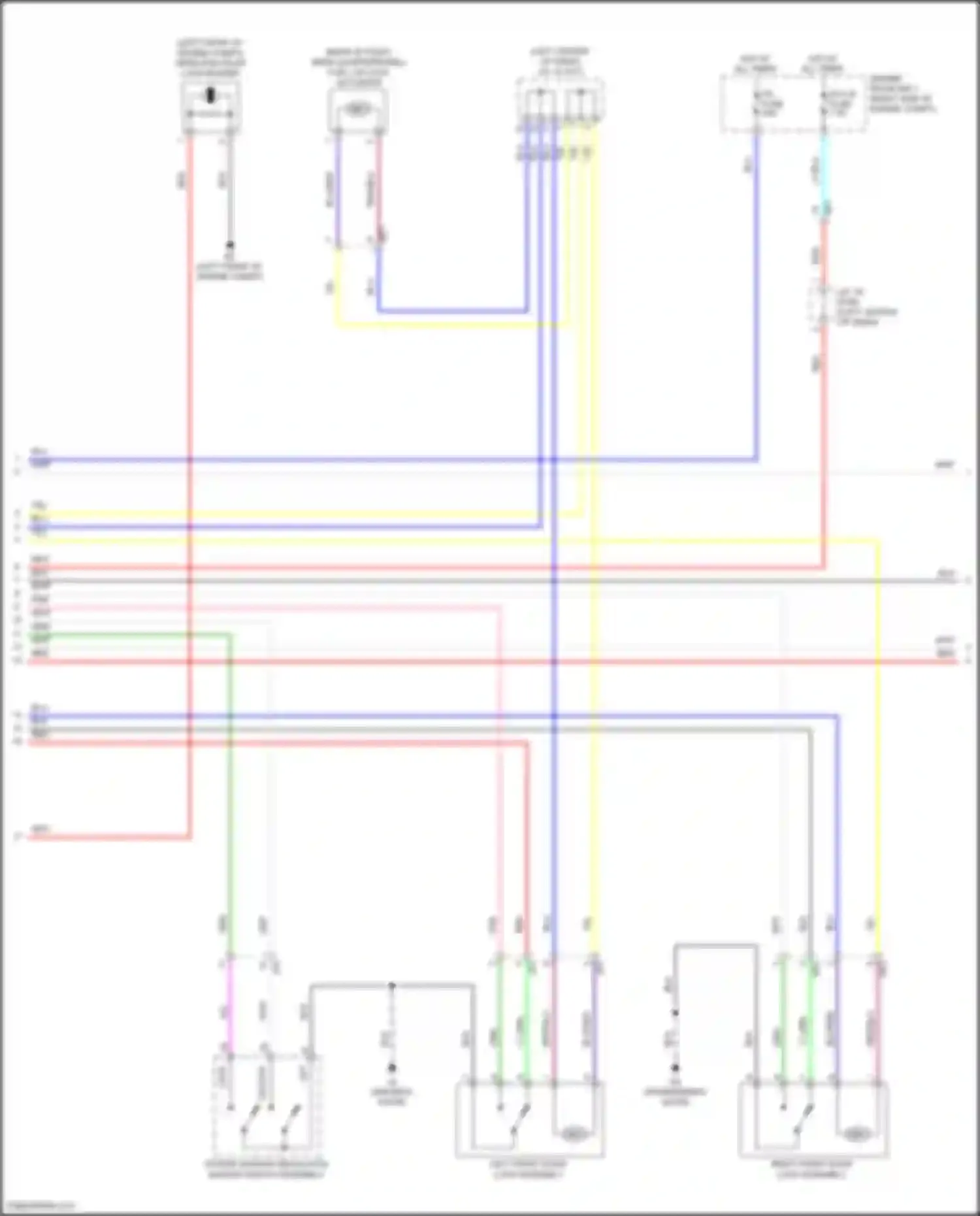GR86 Toyota I (2021-2024): Power door locks circuit, w/o smart key system (2 of 3)
