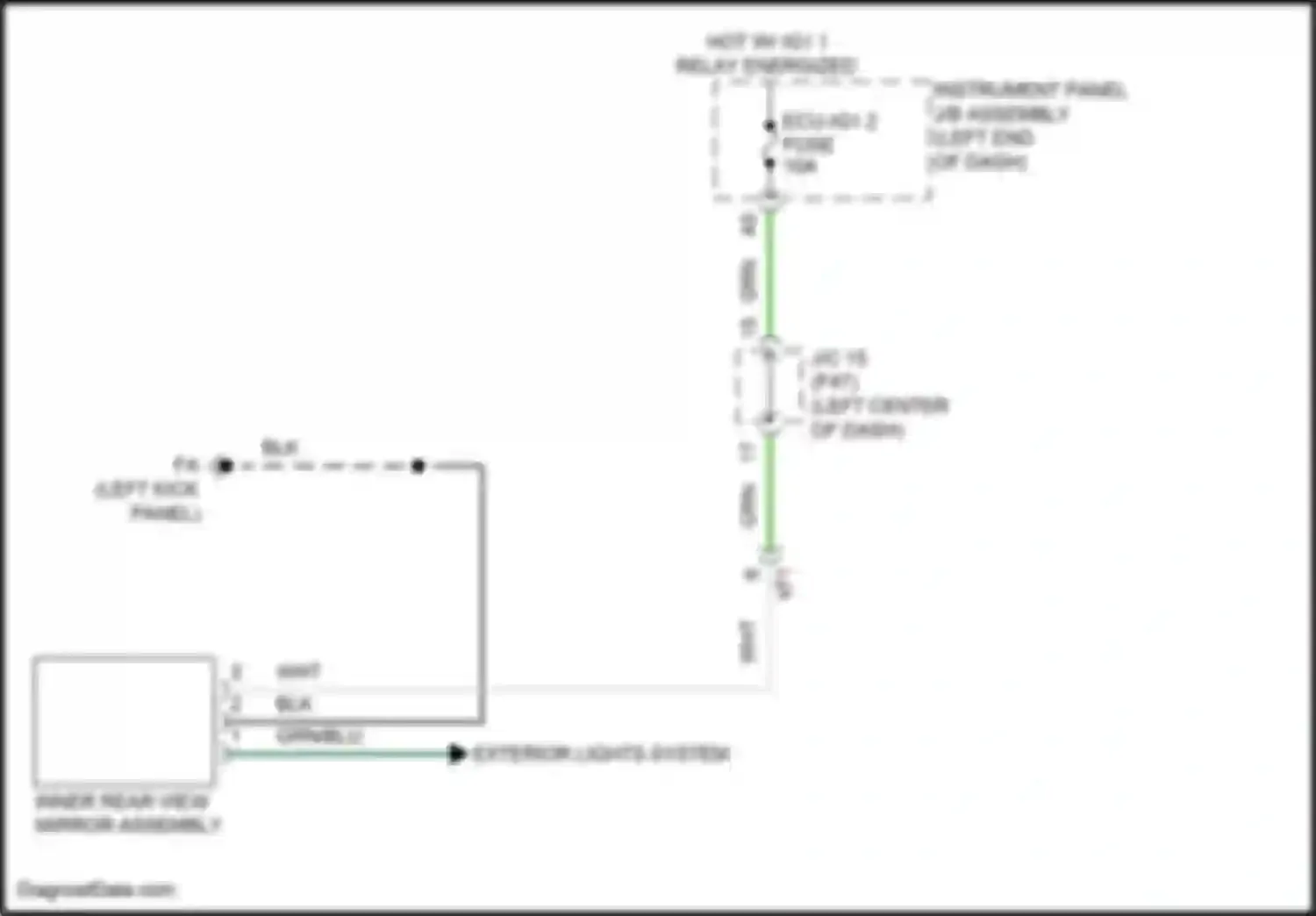 GR86 Toyota I (2021-2024): Electrochromic mirror circuit