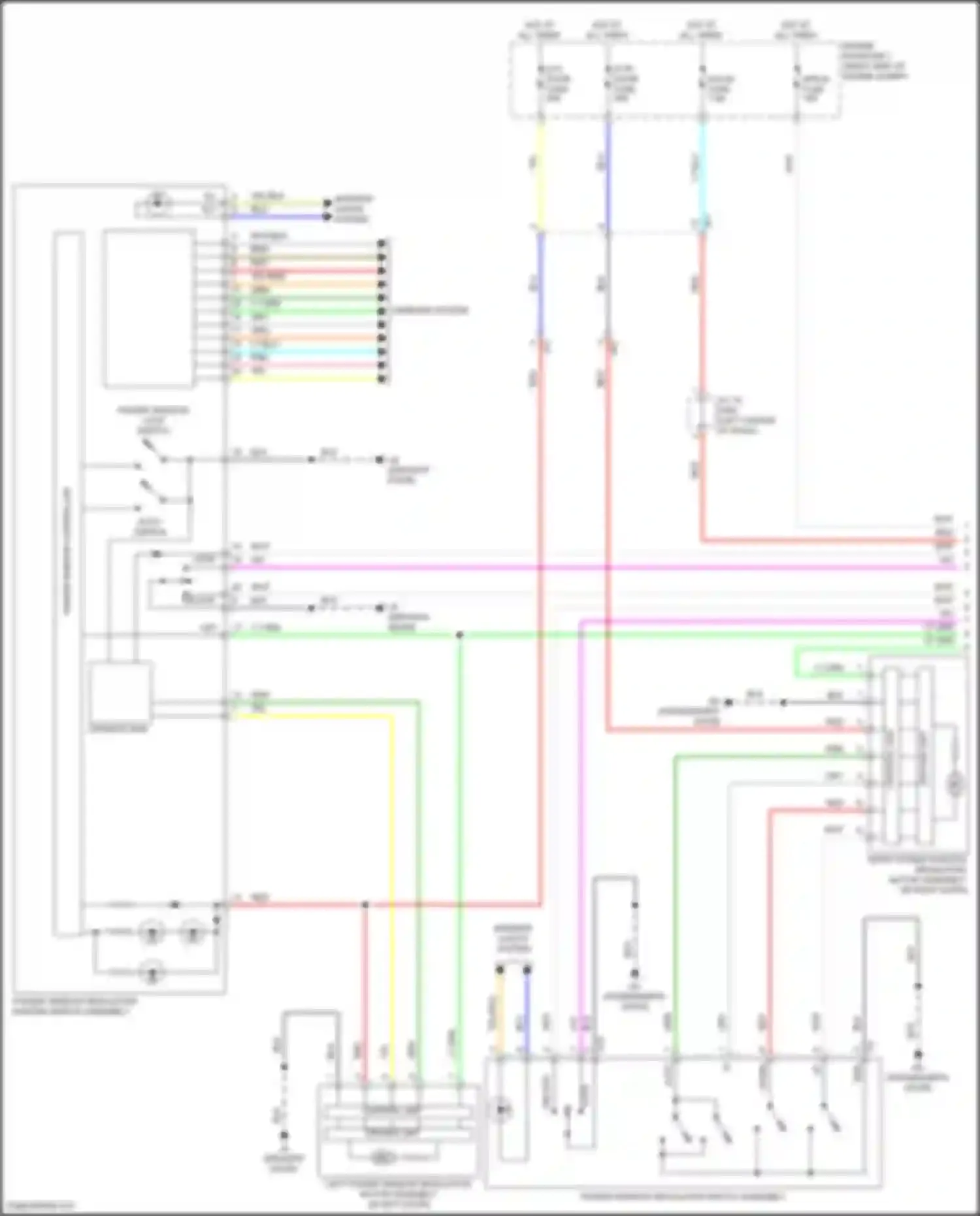 GR86 Toyota I (2021-2024): Power windows circuit (1 of 2)