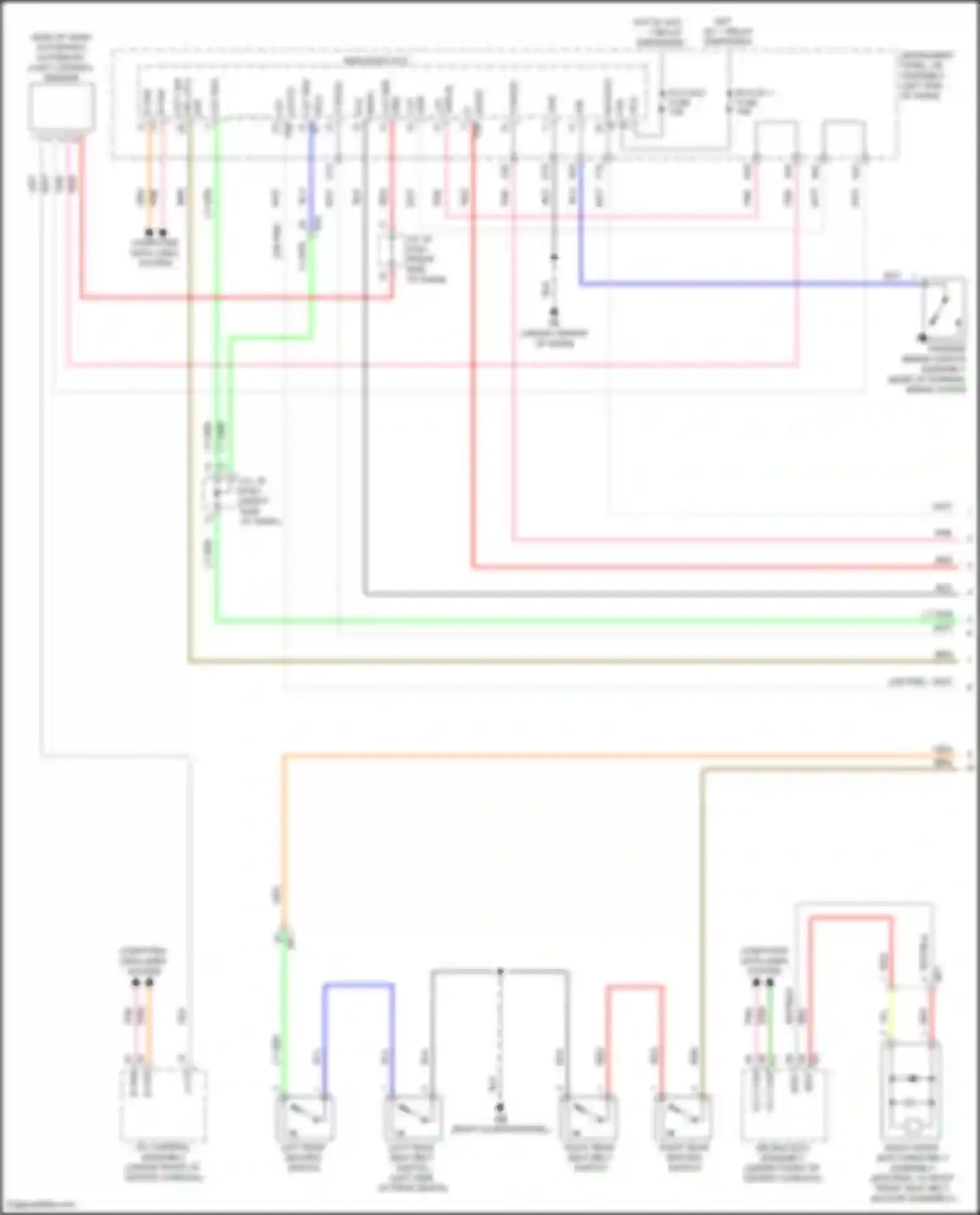 GR86 Toyota I (2021-2024): Seat belt warning circuit (1 of 3)